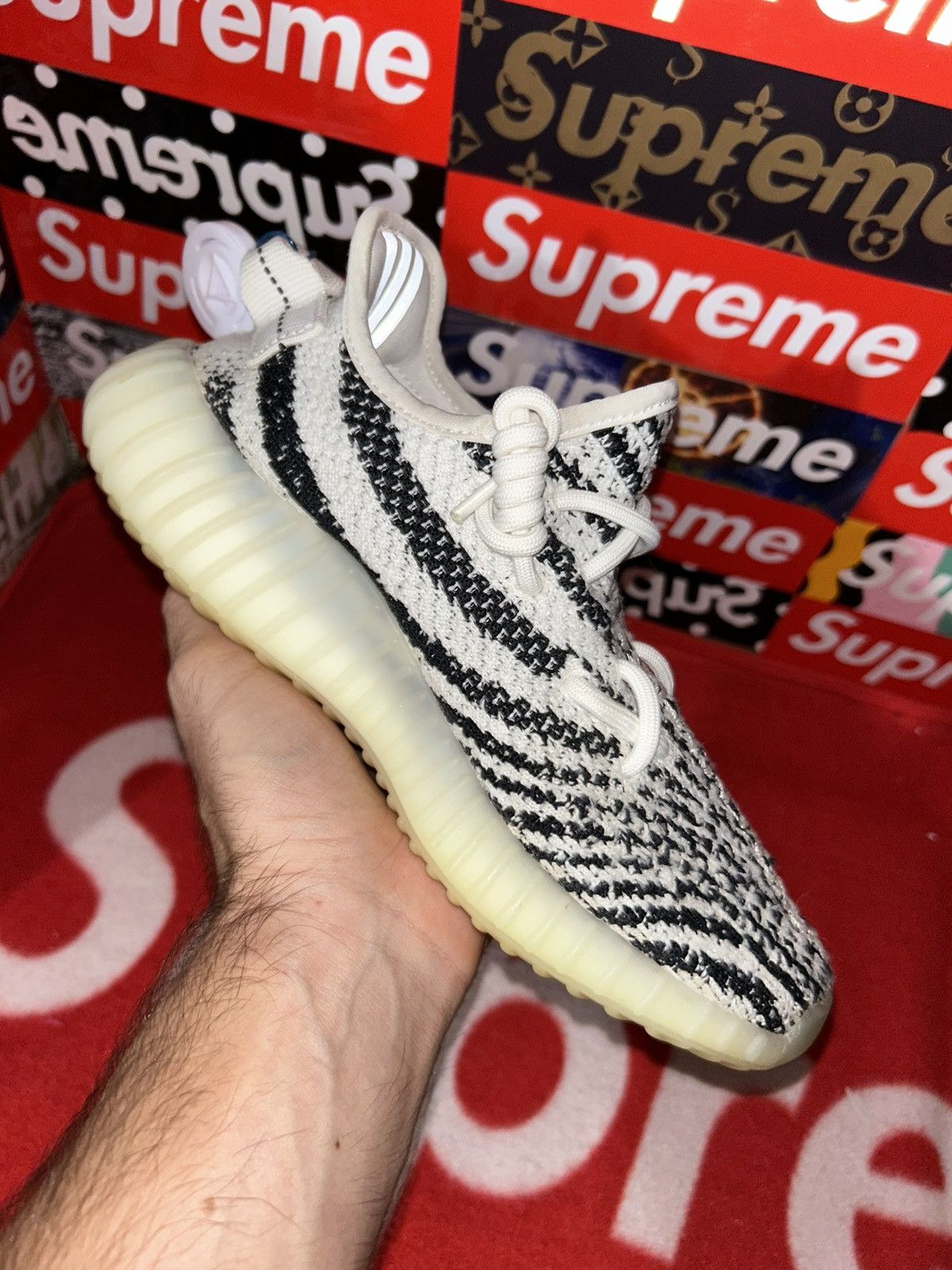 Adidas adidas Yeezy Boost 350 V2 Zebra CP9654 size 4 Size US 5 / EU 37 - 7 Thumbnail