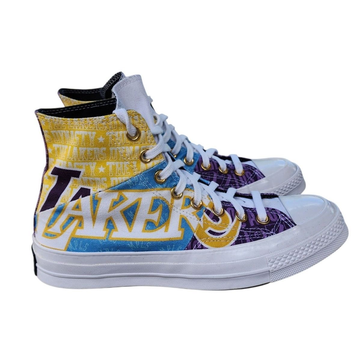 Converse NBA x Converse Chuck 70 Los Angeles Lakers Canvas Sneakers Size US 8.5 / IT 38.5 - 1 Thumbnail