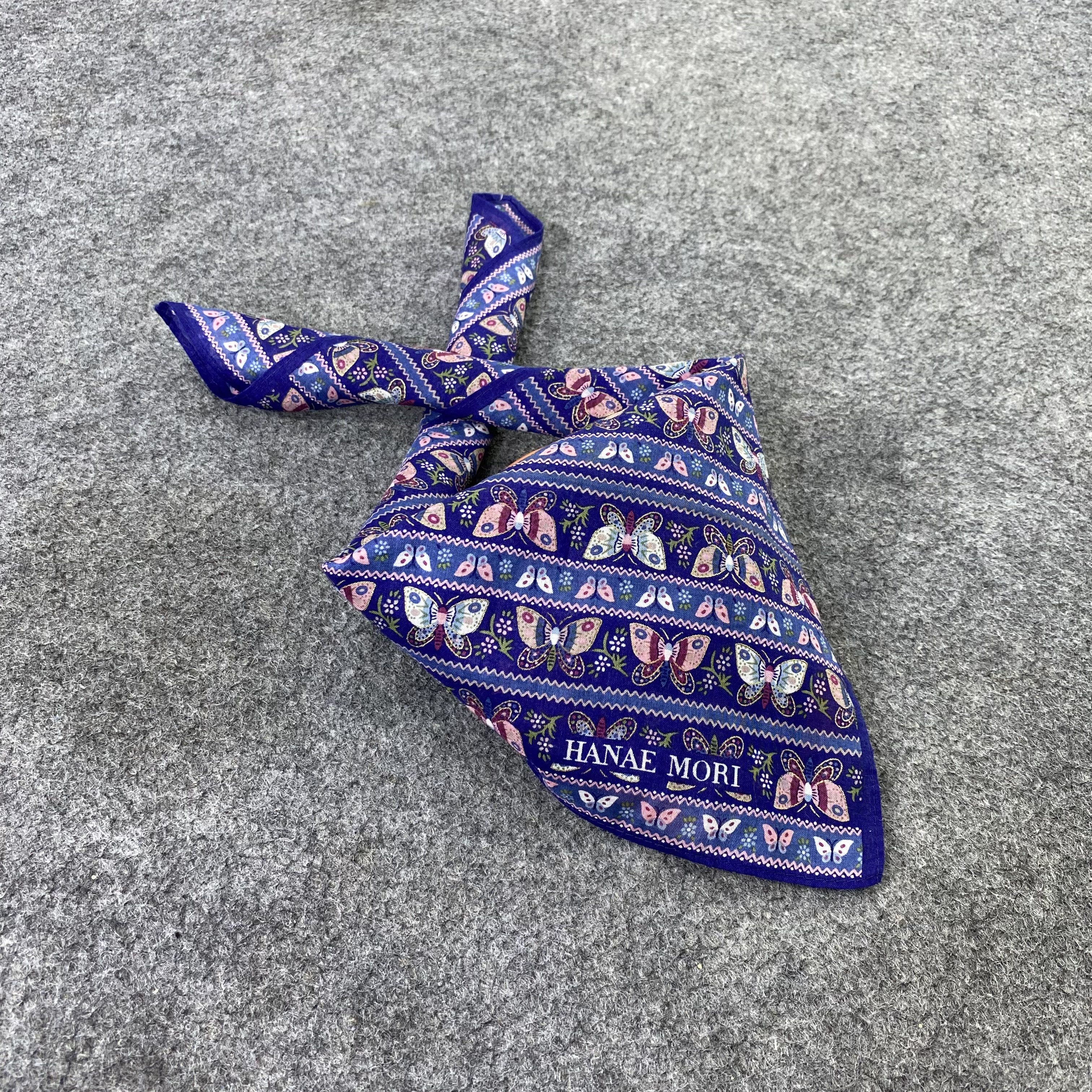 Hanae Mori Hanae Mori Handkerchief Neckerchief Bandana -B544 Size ONE SIZE - 1 Thumbnail