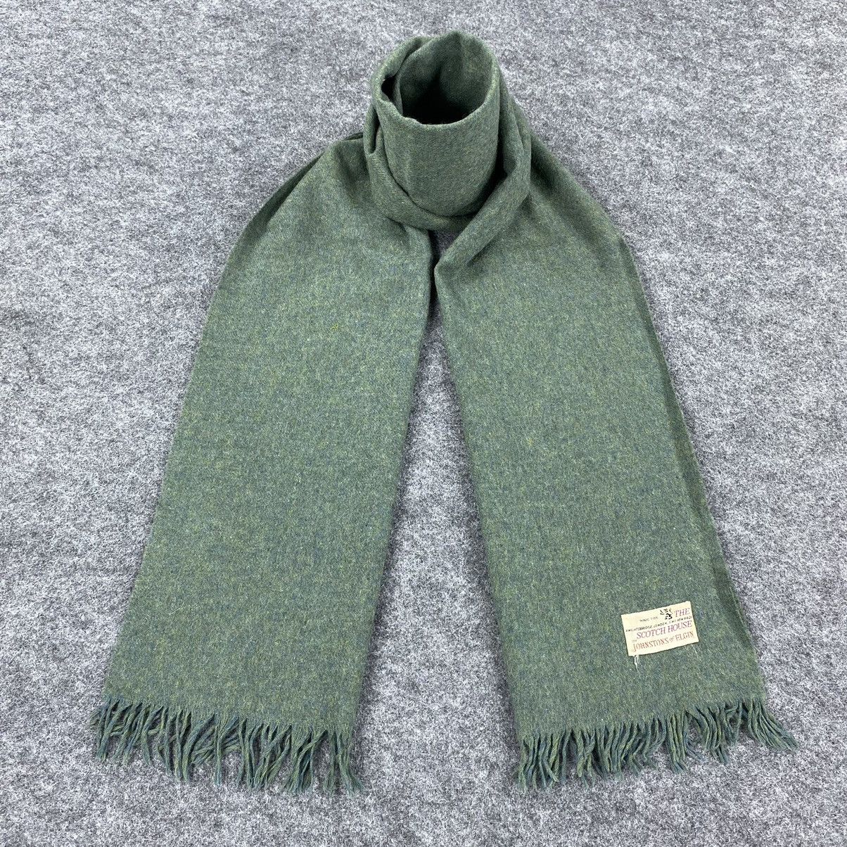 Johnstons Of Elgin × Vintage Johnstons of Elgin Scarf # Muffler # Neckwear # D113 Size ONE SIZE - 1 Thumbnail