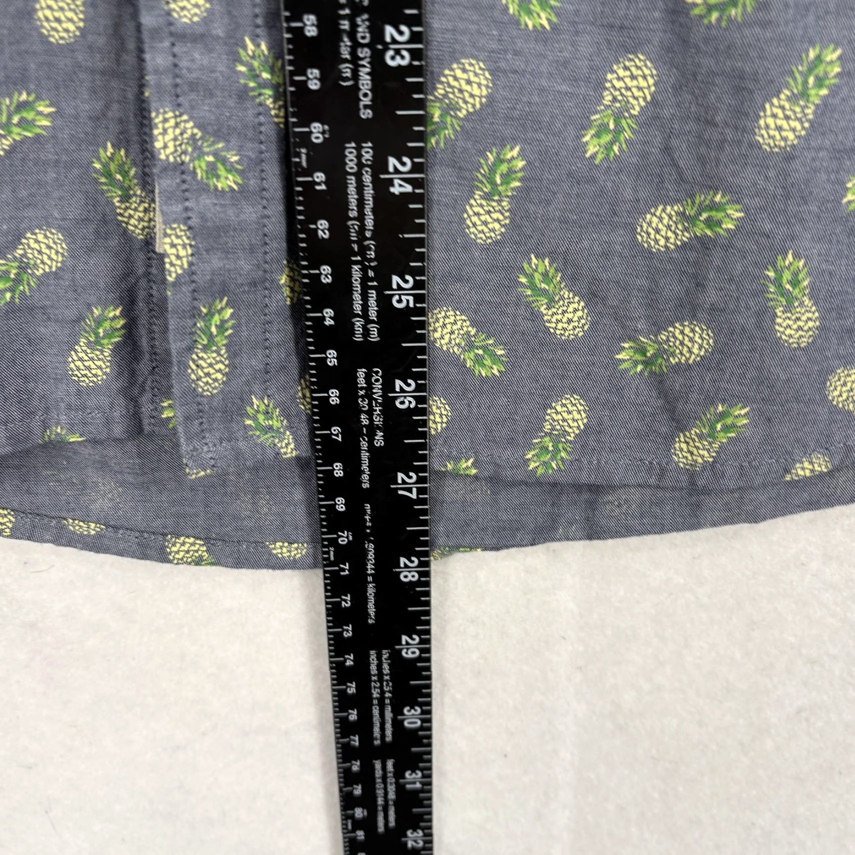Marine Layer Marine Layer Shirt Mens M Blue Pineapple Graphic Short Sleeve Button Up Size US M / EU 48-50 / 2 - 7 Thumbnail