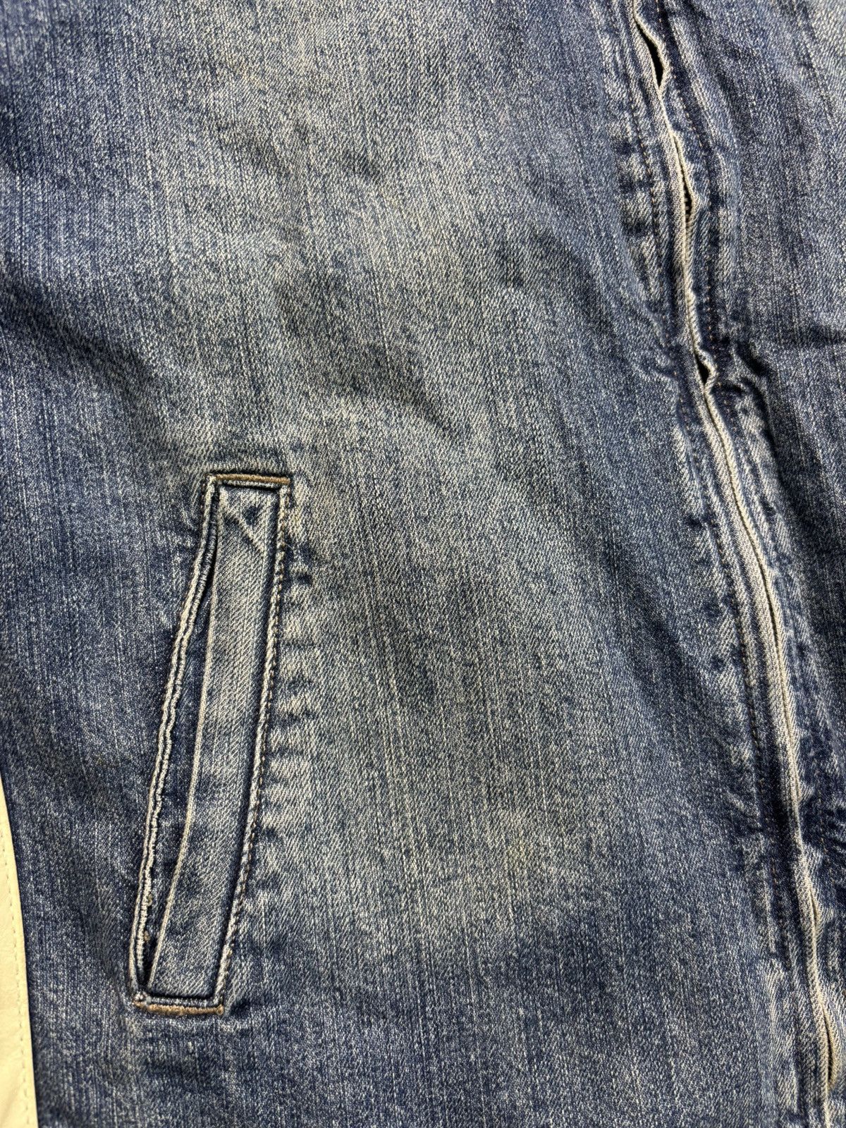 Vintage RARE Archive moto denim jacket with patches japanese style Size US XL / EU 56 / 4 - 6 Thumbnail