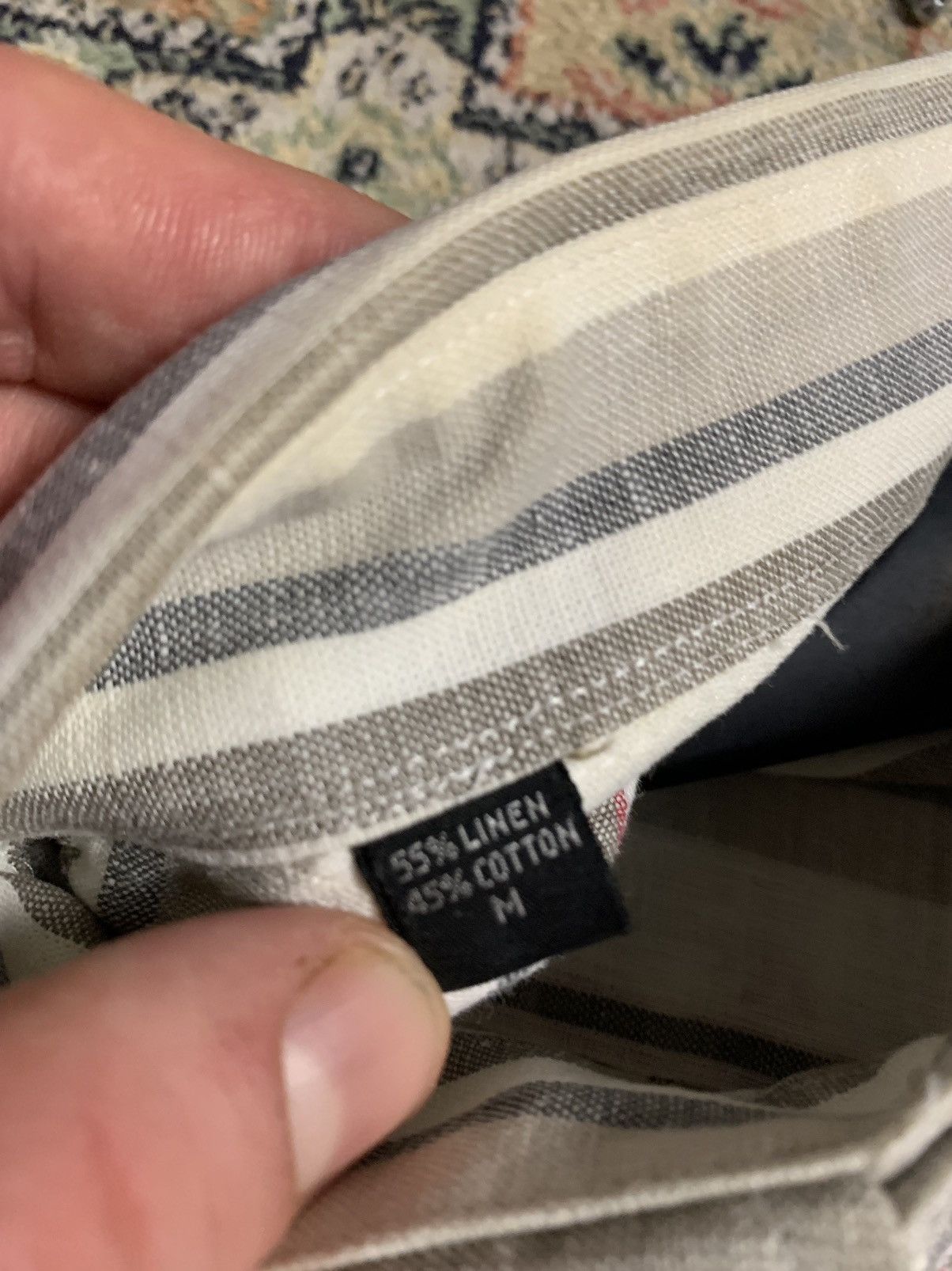Christian Dior Monsieur × Dior × Vintage Vintage Christian Dior Monsieur Linen Striped Shirt Size US M / EU 48-50 / 2 - 12 Thumbnail
