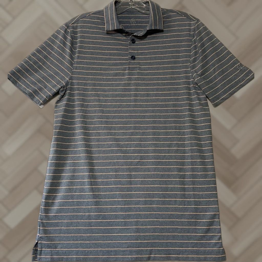 Champion Champion Polo Shirt Mens Small S Gray Stripes Golf / 29-41 Size US S / EU 44-46 / 1 - 1 Thumbnail