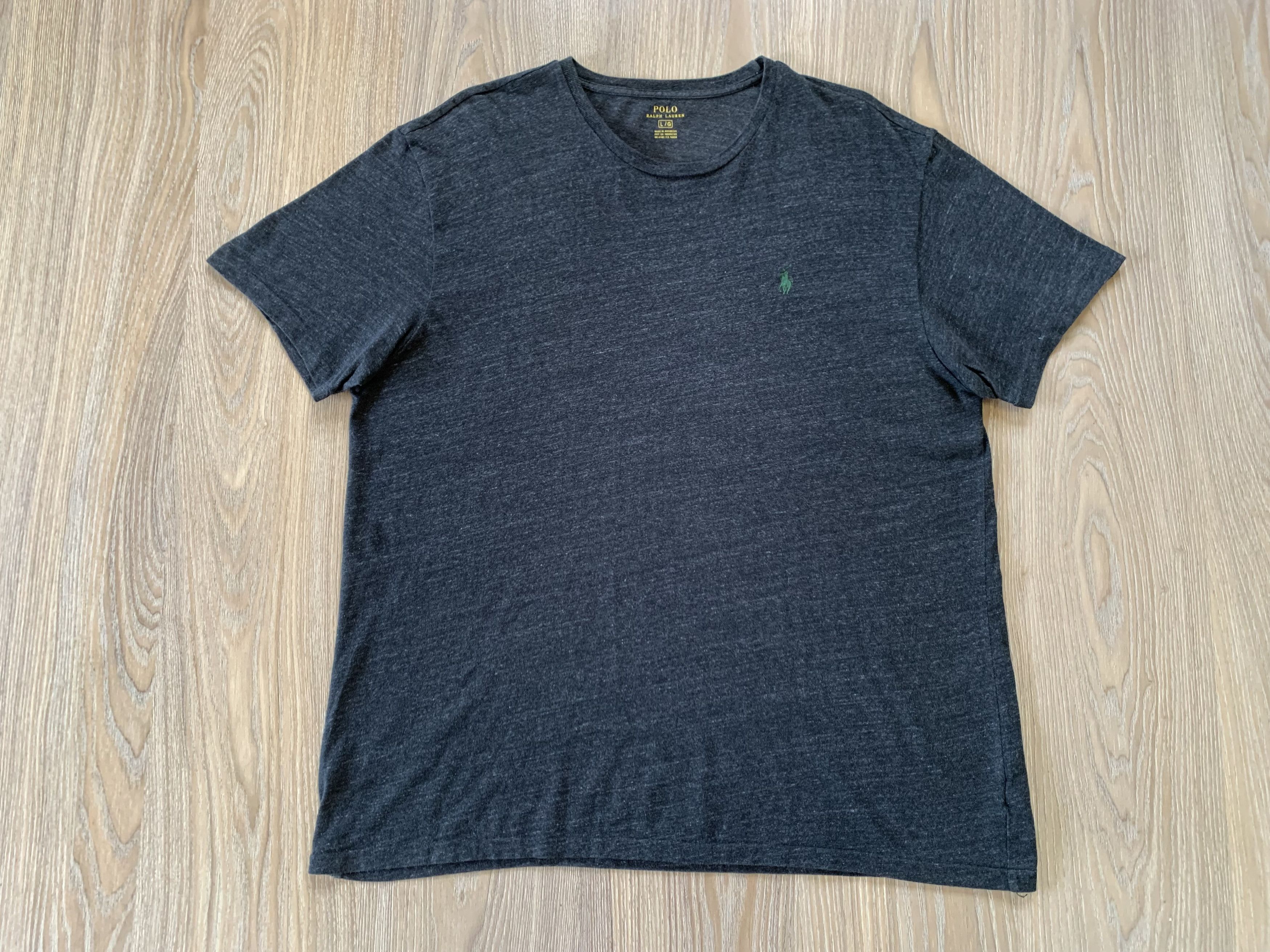 Polo Ralph Lauren Polo Ralph Lauren Grey Basic Cotton T-Shirt Size US L / EU 52-54 / 3 - 2 Thumbnail