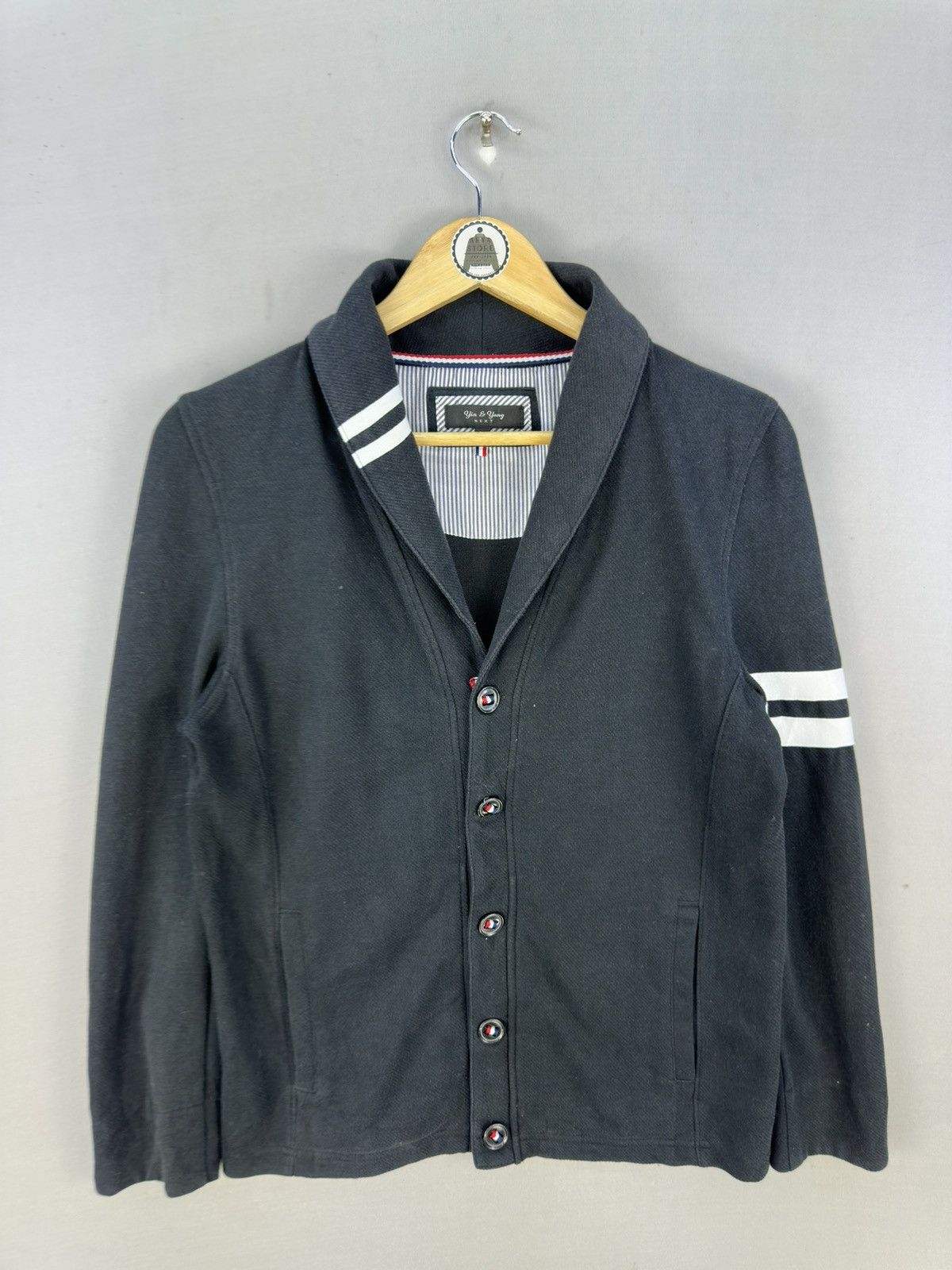 Japanese Brand Yin & Yang Cardigan Coat Inspired by Thom Browne Size US M / EU 48-50 / 2 - 1 Thumbnail