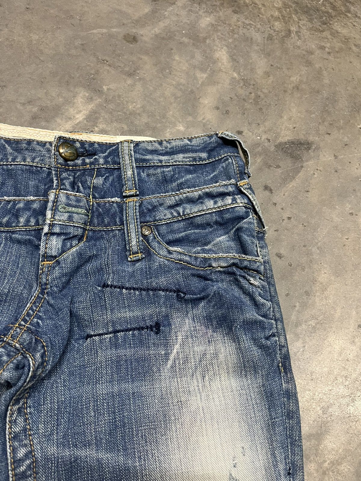 Hysteric Glamour Flare Jeans double waist Antgauge diatressed low rise Size US 30 / EU 46 - 9 Thumbnail