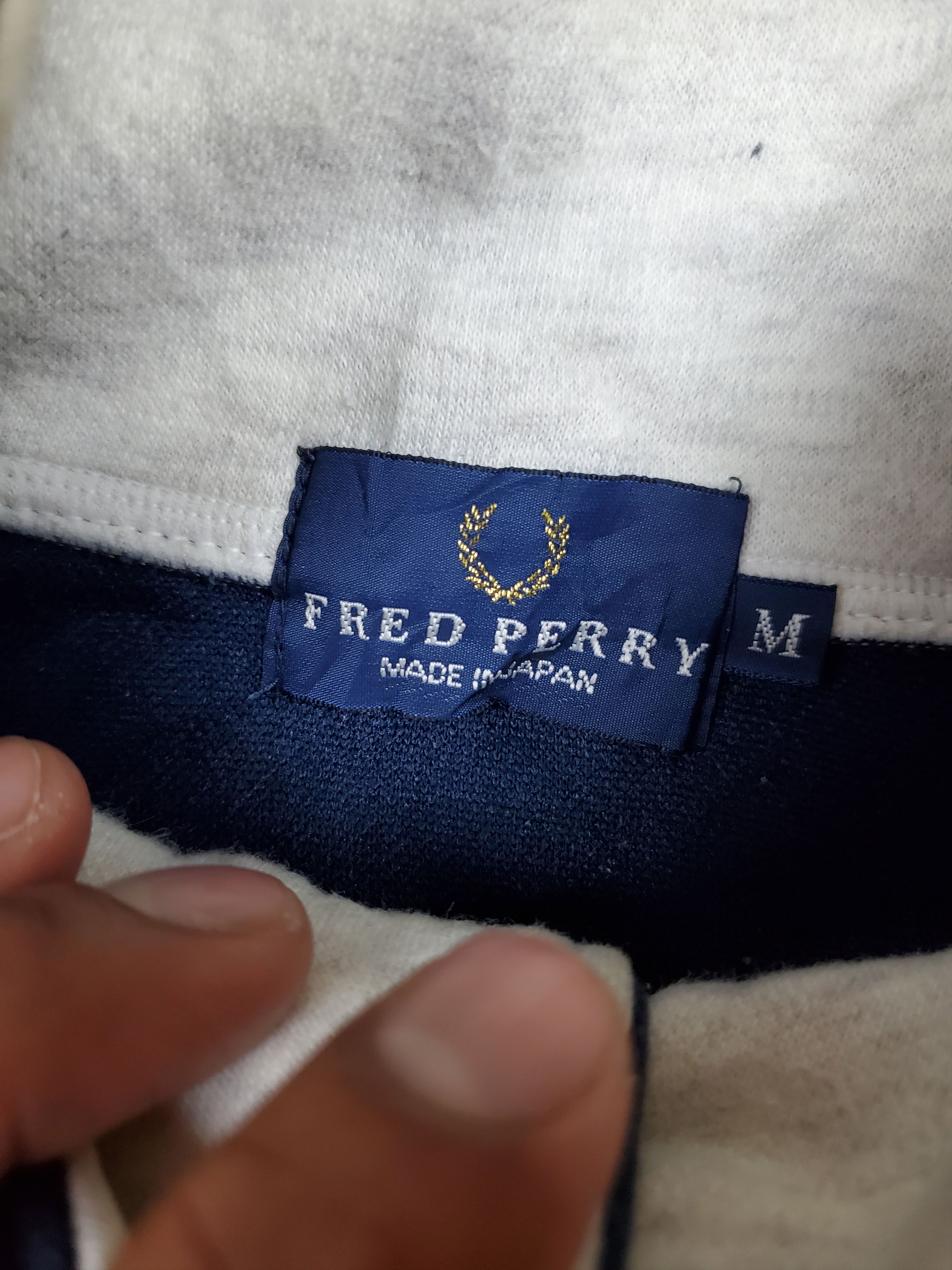 Fred Perry × Vintage Vintage Fred Perry Half Button Sweatshirt Size US M / EU 48-50 / 2 - 7 Thumbnail