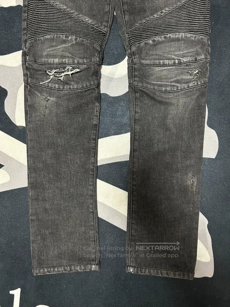 Balmain BALMAIN Biker Jeans Size US 31 - 3 Thumbnail