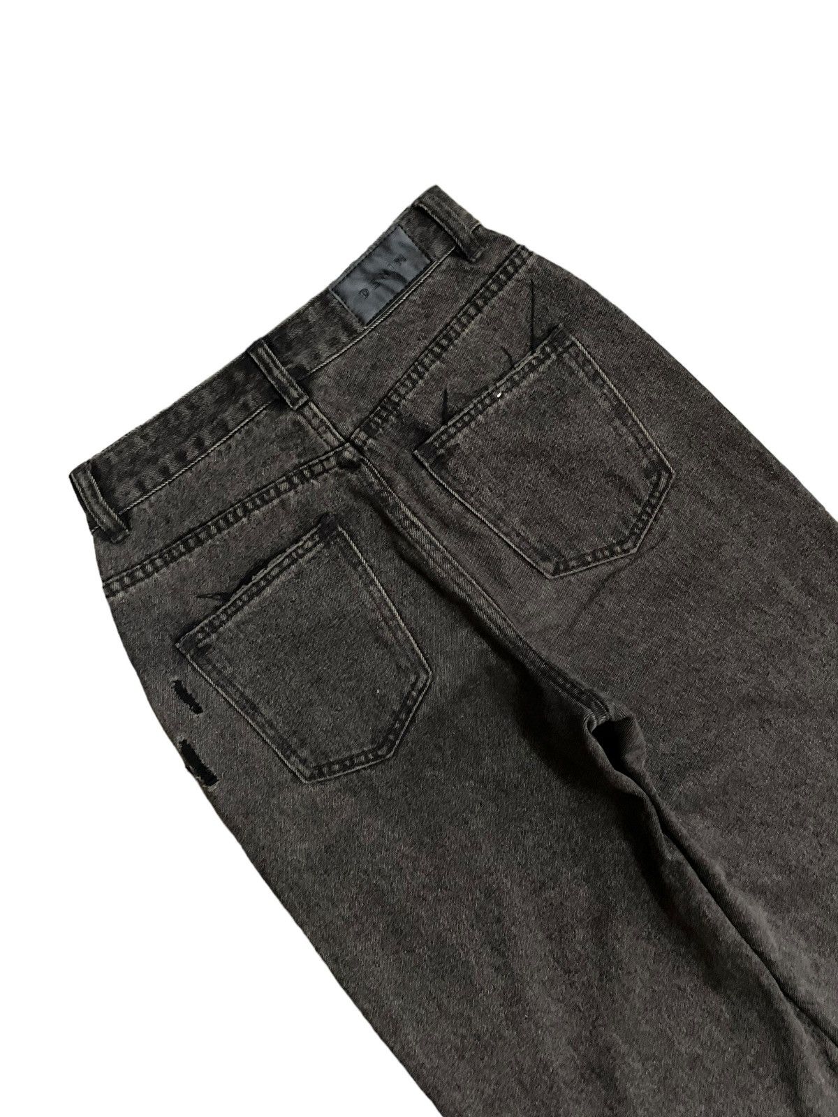 KMRii Vintage Japanese Distressed Fade Wash Wide Leg Baggy Jeans Size 26" / US 2 / IT 38 - 12 Thumbnail