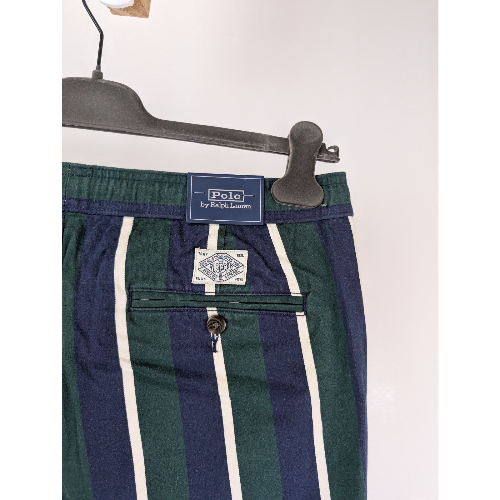 Polo Ralph Lauren o1rshd1 CC20 Relaxed Fit Striped Sateen Trouser Multicolor Size US 32 / EU 48 - 13 Thumbnail