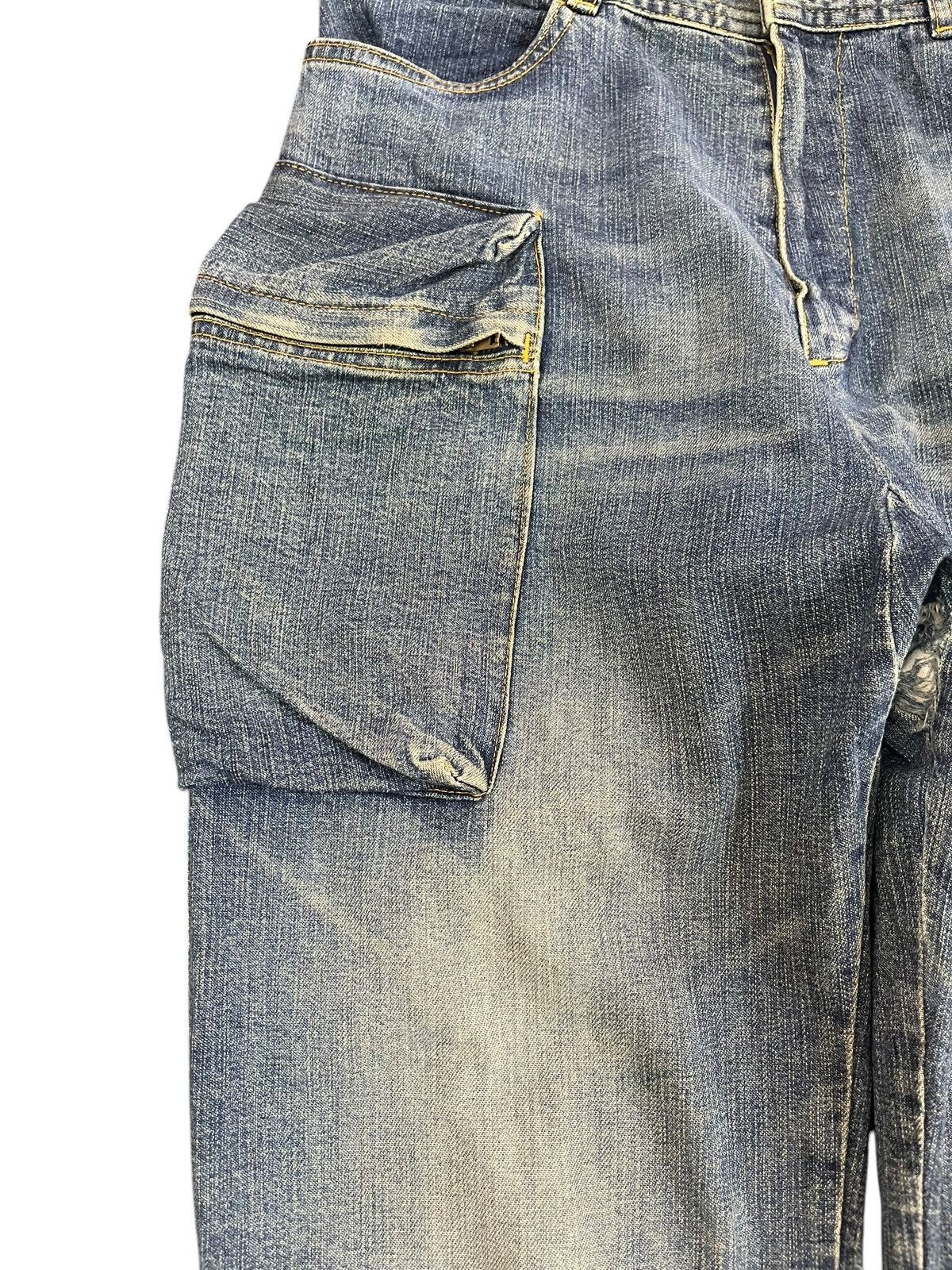 If Six Was Nine × Issey Miyake × Tsumori Chisato Vintage Tsumori Chisato Issey Miyake Cargo Hybrid Denim Size US 28 / EU 44 - 3 Thumbnail