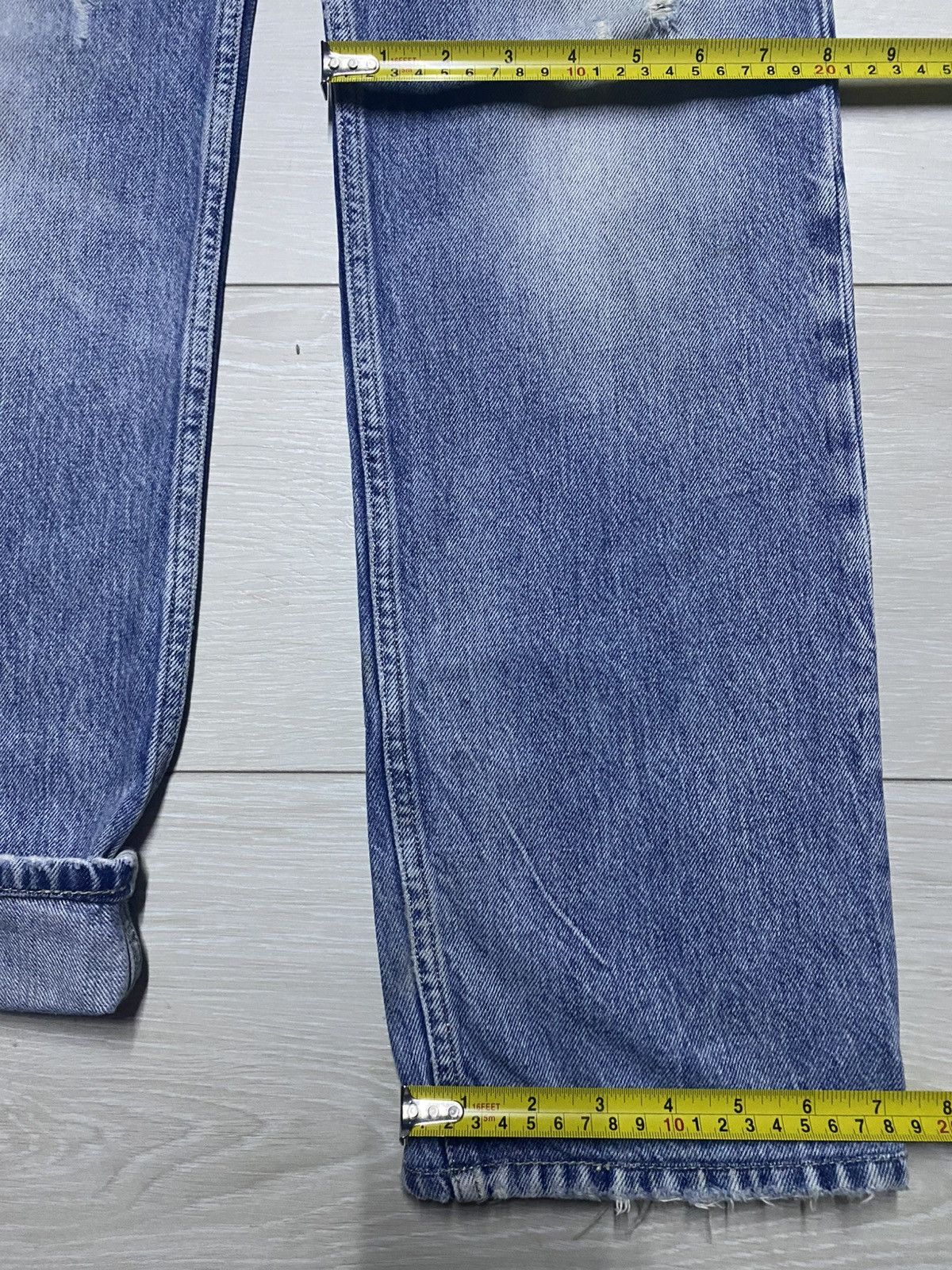 Diesel Black Gold Vintage Diesel Black Gold Selvedge Distressed Slim Jeans Size US 32 / EU 48 - 21 Thumbnail