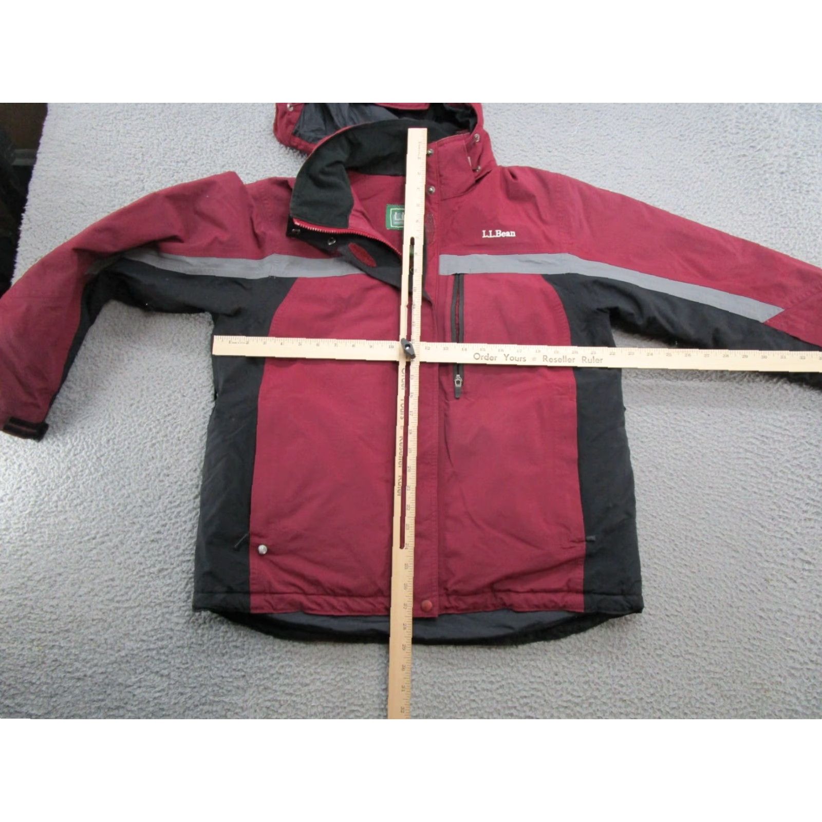 Vintage VINTAGE L.L. Bean Women's Gore Tex Hooded Full Zip Jacket Outdoor Ski Size Large Red Jacket Womens Size L / US 10 / IT 46 - 4 Thumbnail