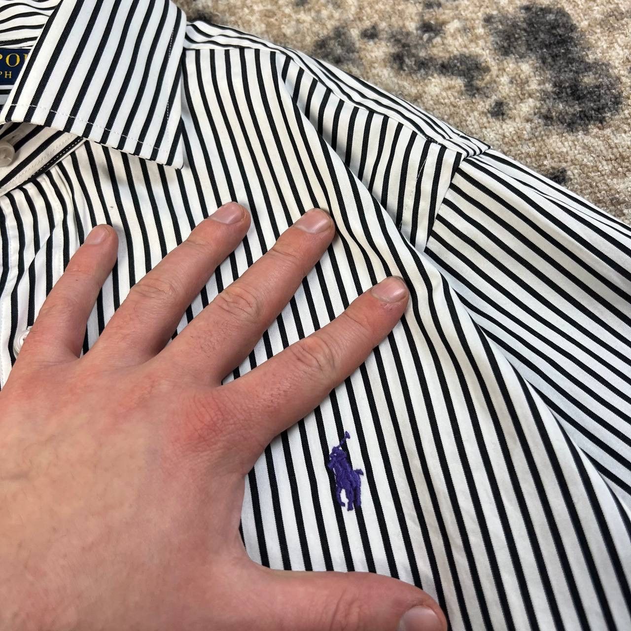 Polo Ralph Lauren Polo Ralph Lauren Luxury Mini Logo Striped Button Up Shirt Size US M / EU 48-50 / 2 - 4 Thumbnail