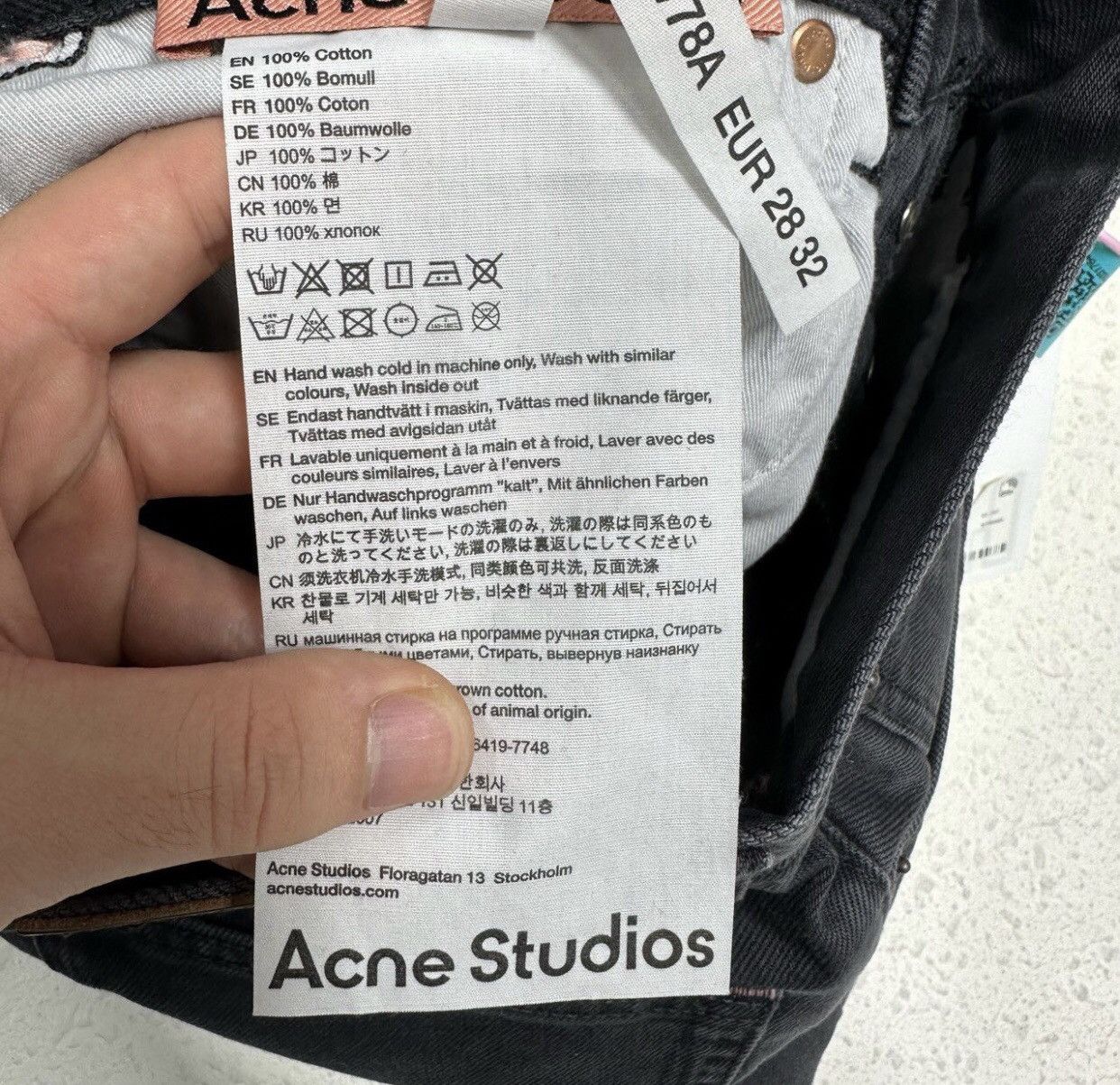 Acne Studios Acne studios Denim cropped jeans 2412-Nextarrow Size US 32 / EU 48 - 4 Thumbnail