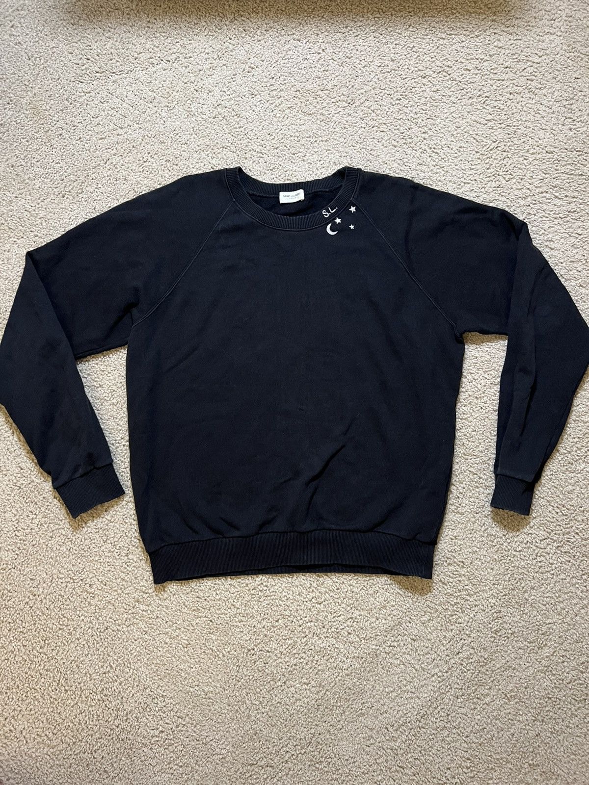 Saint Laurent Paris Saint Laurent Black Sweatshirt Size US S / EU 44-46 / 1 - 1 Thumbnail