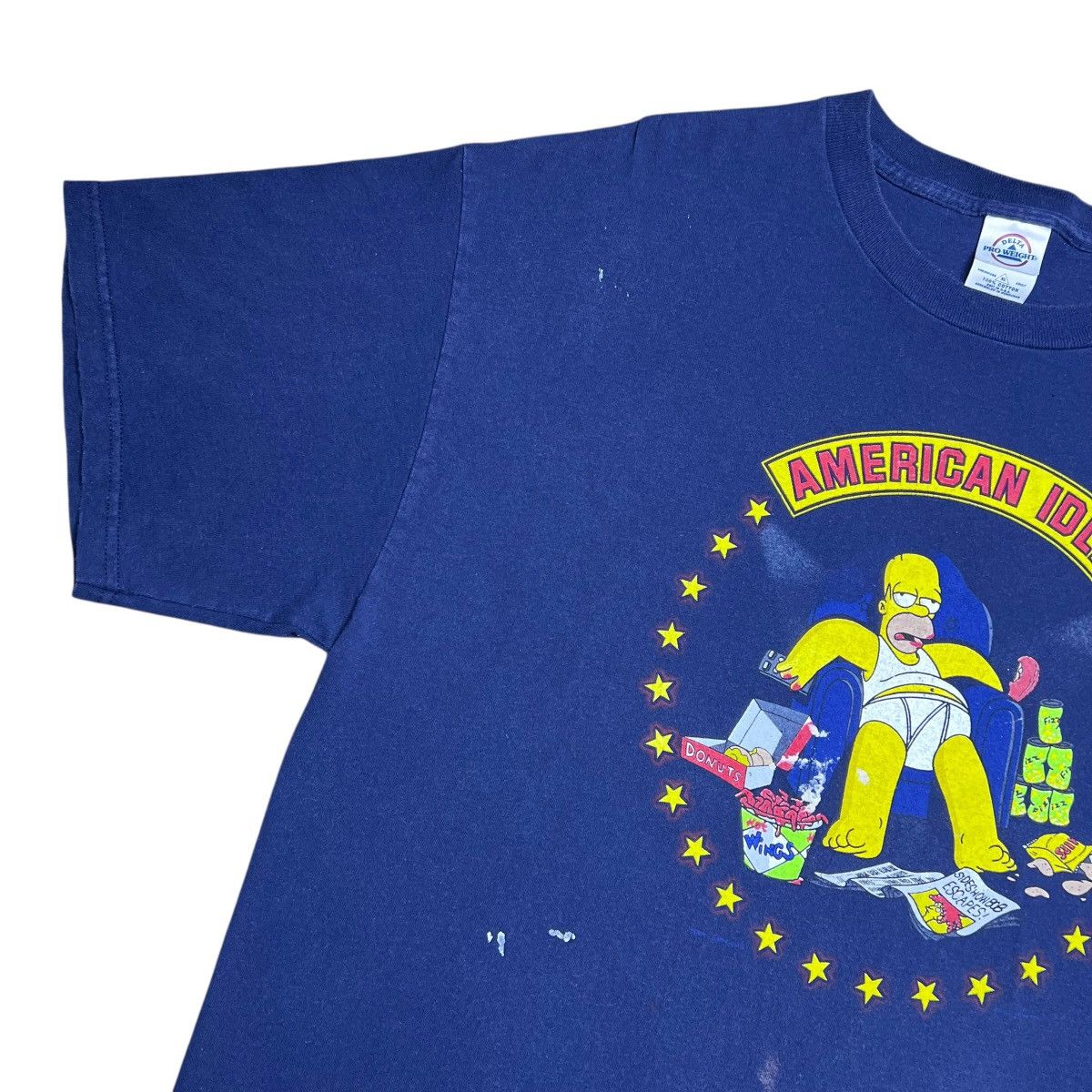 The Simpsons 2000s The Simpsons Homer Simpson American Idle Fox T-Shirt Size US XL / EU 56 / 4 - 5 Thumbnail