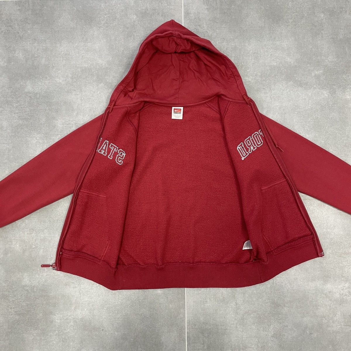 Nike × Vintage Vintage Nike Team Stanford Women Zip Hoodie Size M (8-10) Size M / US 6-8 / IT 42-44 - 12 Thumbnail