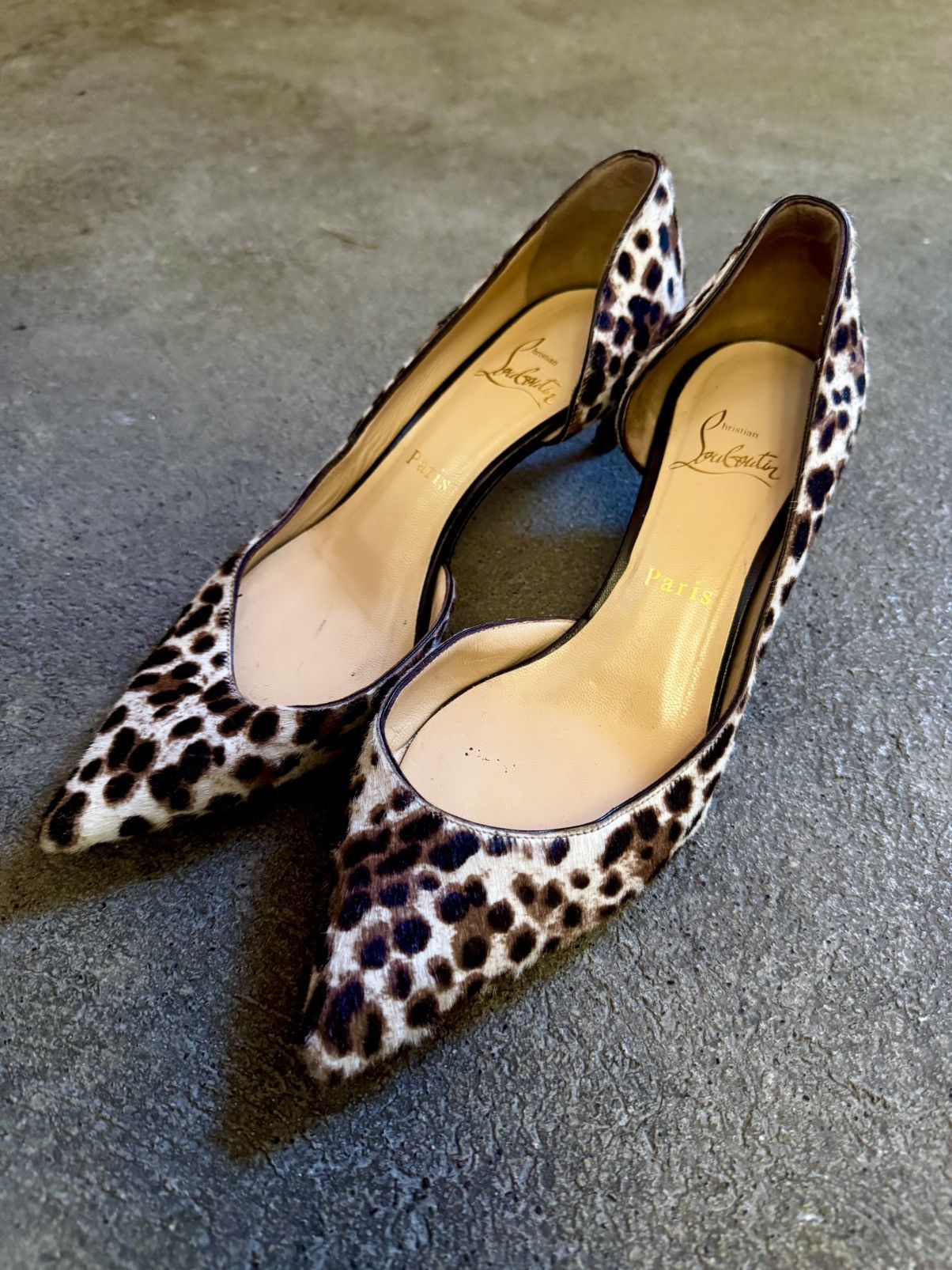 Christian Louboutin Christian Louboutin Leopard Pony Hair Heels Size US 7.5 / IT 37.5 - 1 Thumbnail