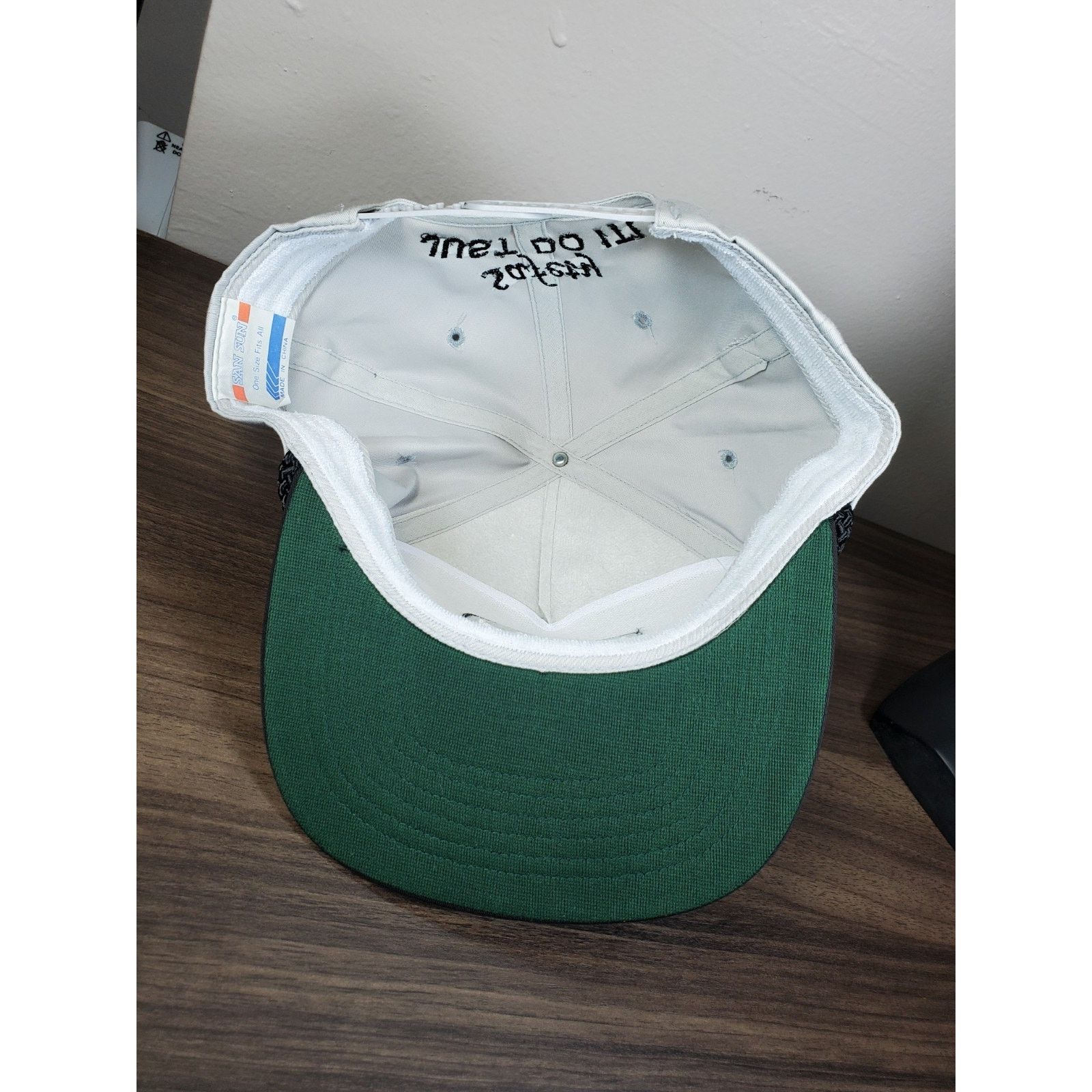 Vintage WEITZ Hat Snapback Cap Trucker Safety "Just Do It" Two Tone Size ONE SIZE - 7 Thumbnail