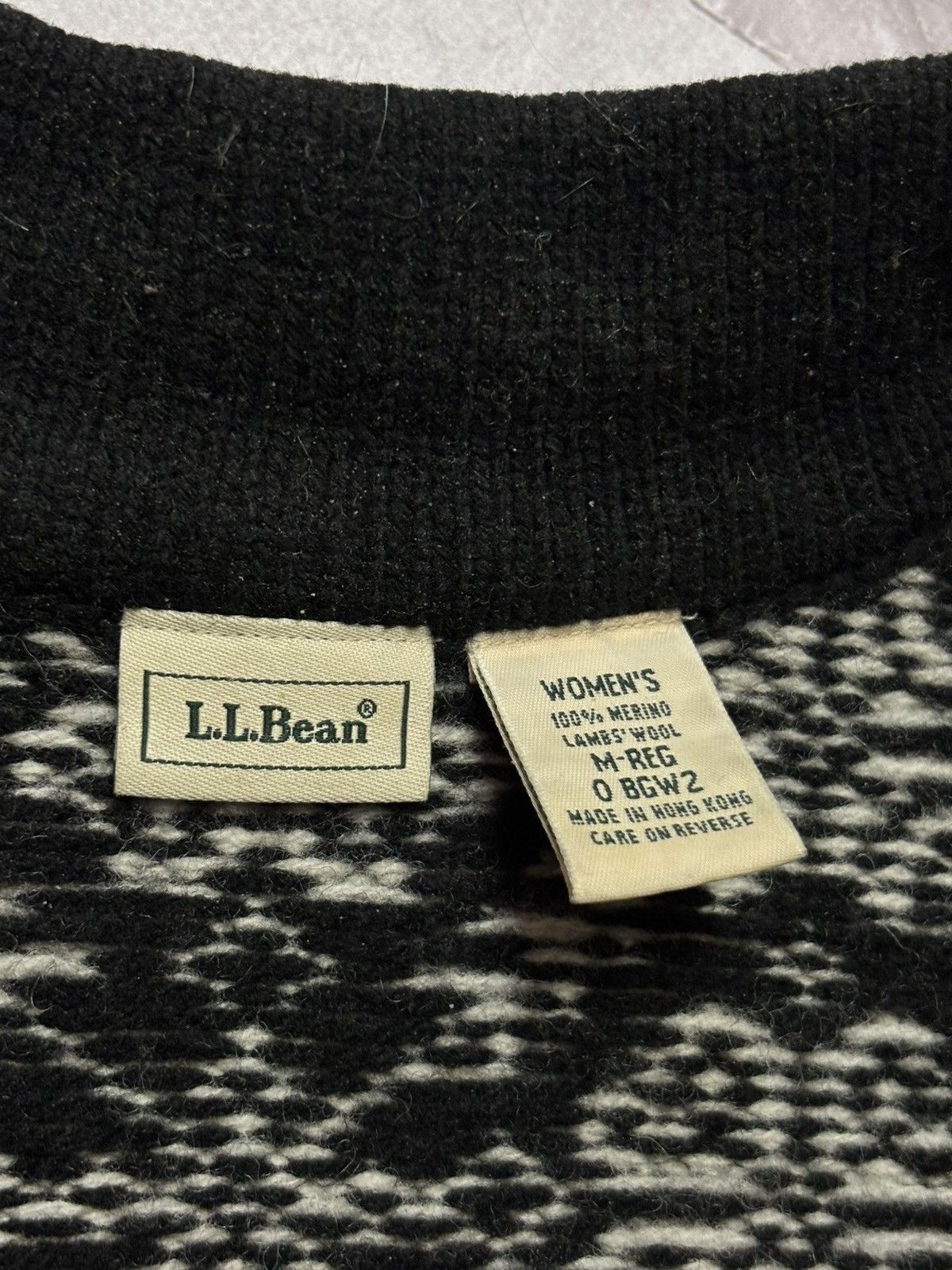 L.L. Bean Vintage LL Bean Nordic Fair Isle Wool Sweater Womens M Size M / US 6-8 / IT 42-44 - 12 Thumbnail