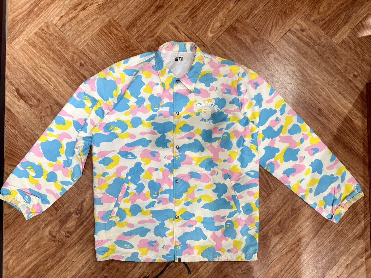 Bape Bape Candy Camo Coach Jacket XL Nigo Human Made OG 2006 rare Size US XL / EU 56 / 4 - 1 Thumbnail