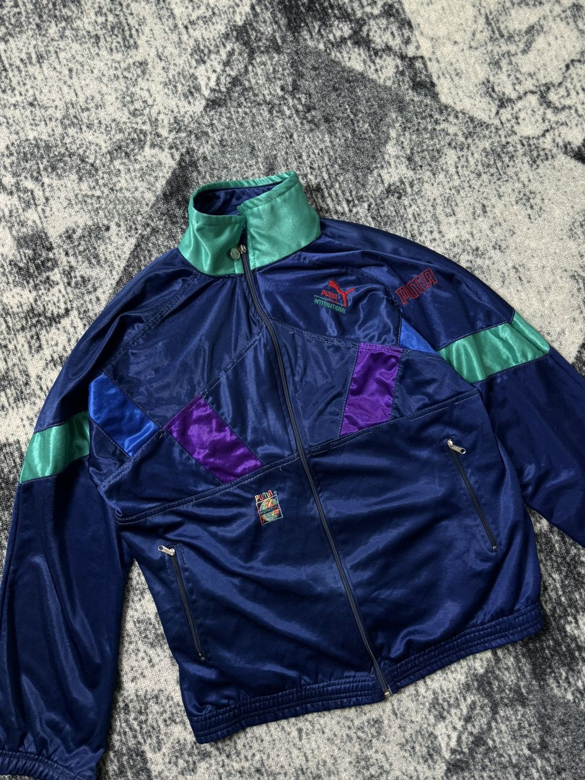 Puma Vintage Puma Track Sweatshirt Zip Up Y2K 90s Distressed Size US XL / EU 56 / 4 - 2 Thumbnail