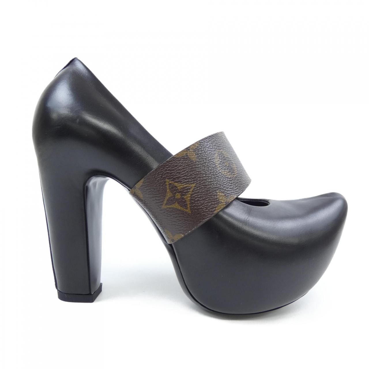 Louis Vuitton Louis Vuitton Louis Vuitton Puffy Line Pumps Leather Shoes DUTY FREE for USA Size ONE SIZE - 1 Thumbnail