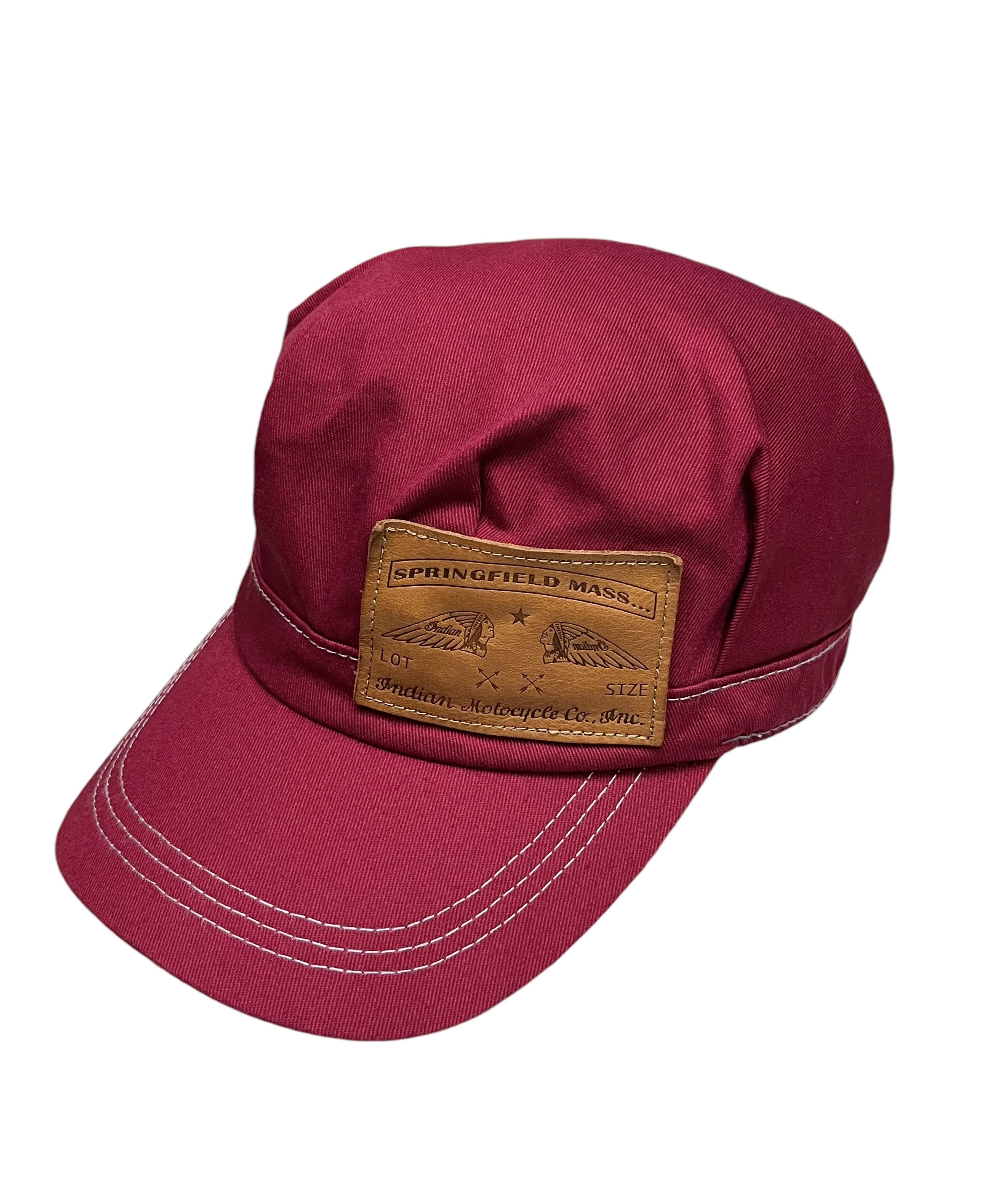 Indian Motorcycle 🔥Vintage INDIAN MOTOCYCLE Railroad Engineer Strapback Hat Size ONE SIZE - 6 Thumbnail