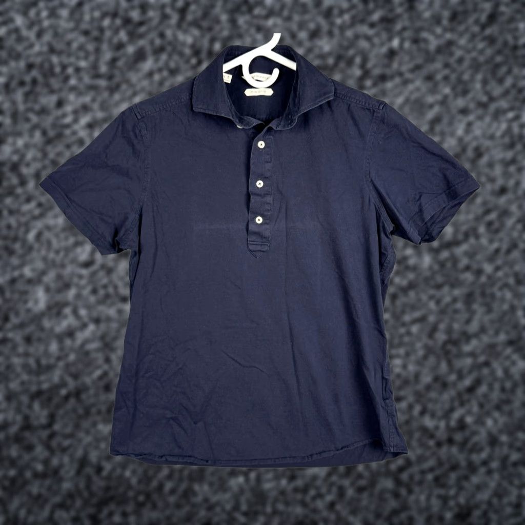 Suitsupply Suitsupply Polo Shirt Men 38 / 15 EXTRA SLIM FIT Blue 100% Cotton Slimming Short Sleeve Collared Polo Shirt Mens Blue 100% Cotton Size US S / EU 44-46 / 1 - 1 Thumbnail