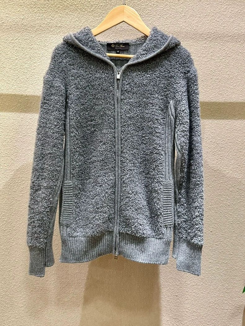 Loro Piana Loro Piana Gray Teddy Cashmere Hoodie Size US M / EU 48-50 / 2 - 1 Thumbnail