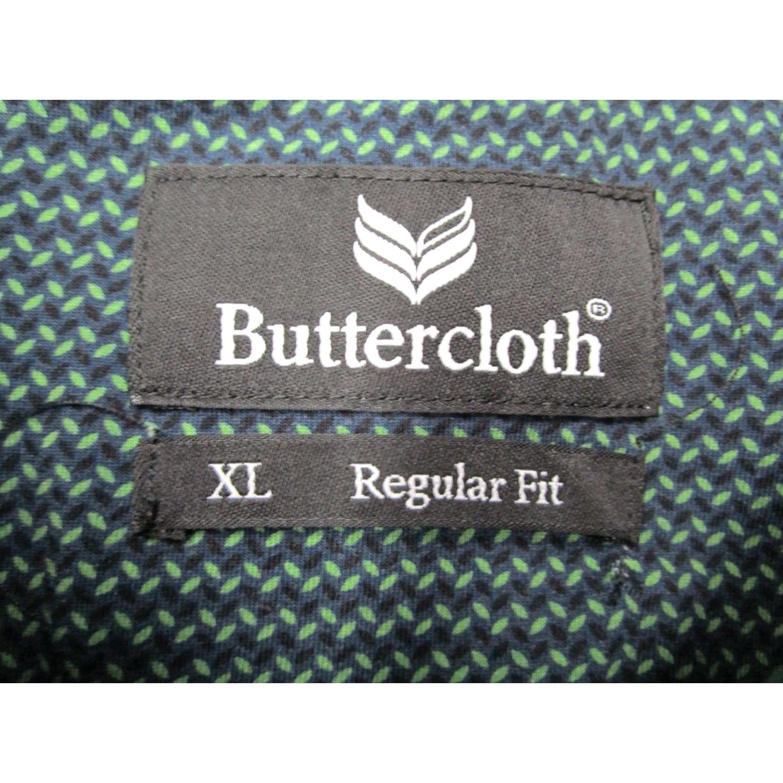 Vintage Buttercloth Men's Regular Fit Long Sleeve Button Up Green Cotton Blend Shirt XL Size US XL / EU 56 / 4 - 3 Thumbnail