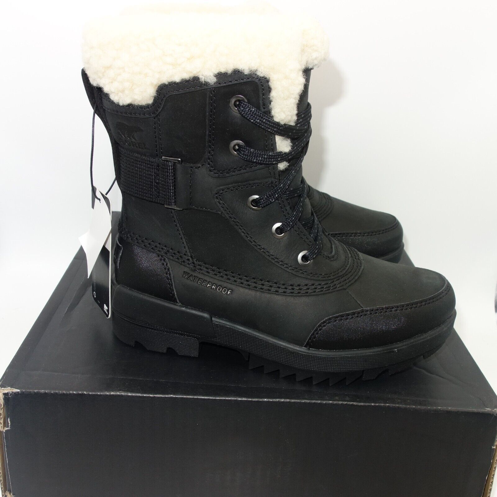 SOREL NEW Sorel Tivoli IV Parc Waterproof Boots Black Sea Salt Size US 6 / IT 36 - 4 Thumbnail