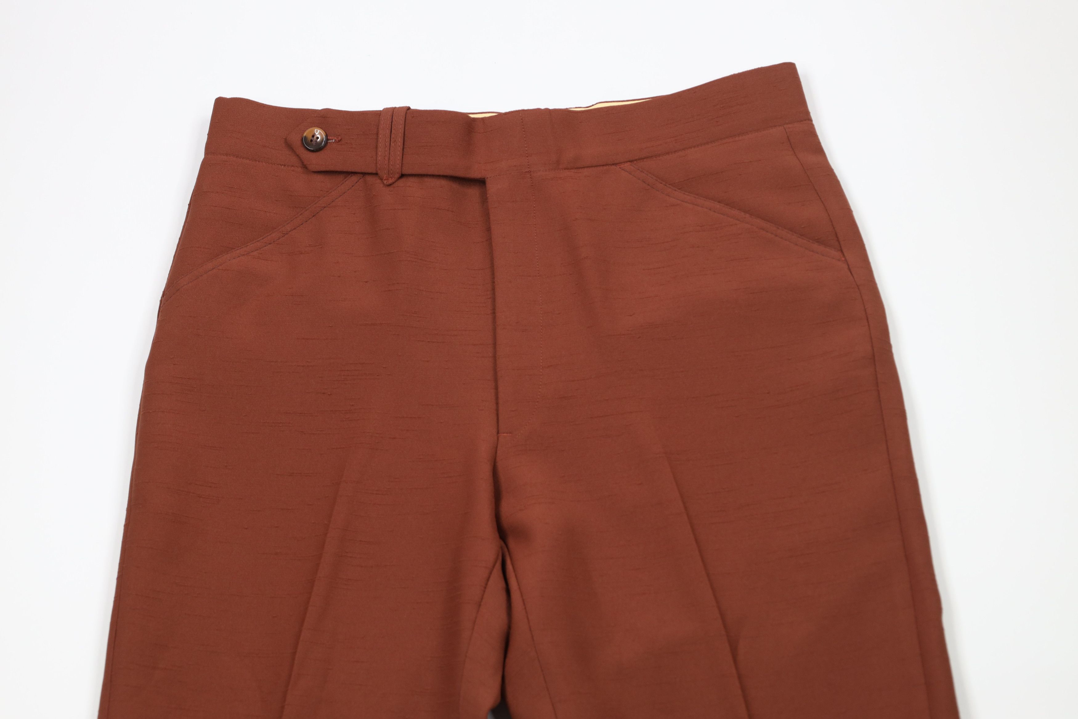 Vintage Vintage 60s 70s Streetwear Wide Leg Chino Pants Orange USA Size US 32 / EU 48 - 2 Thumbnail