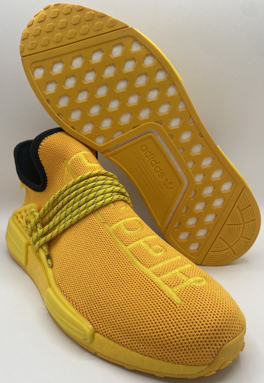 Adidas × Pharrell Adidas NMD Hu Pharrell Extra Eye Yellow Size US 11 / EU 44 - 2 Thumbnail