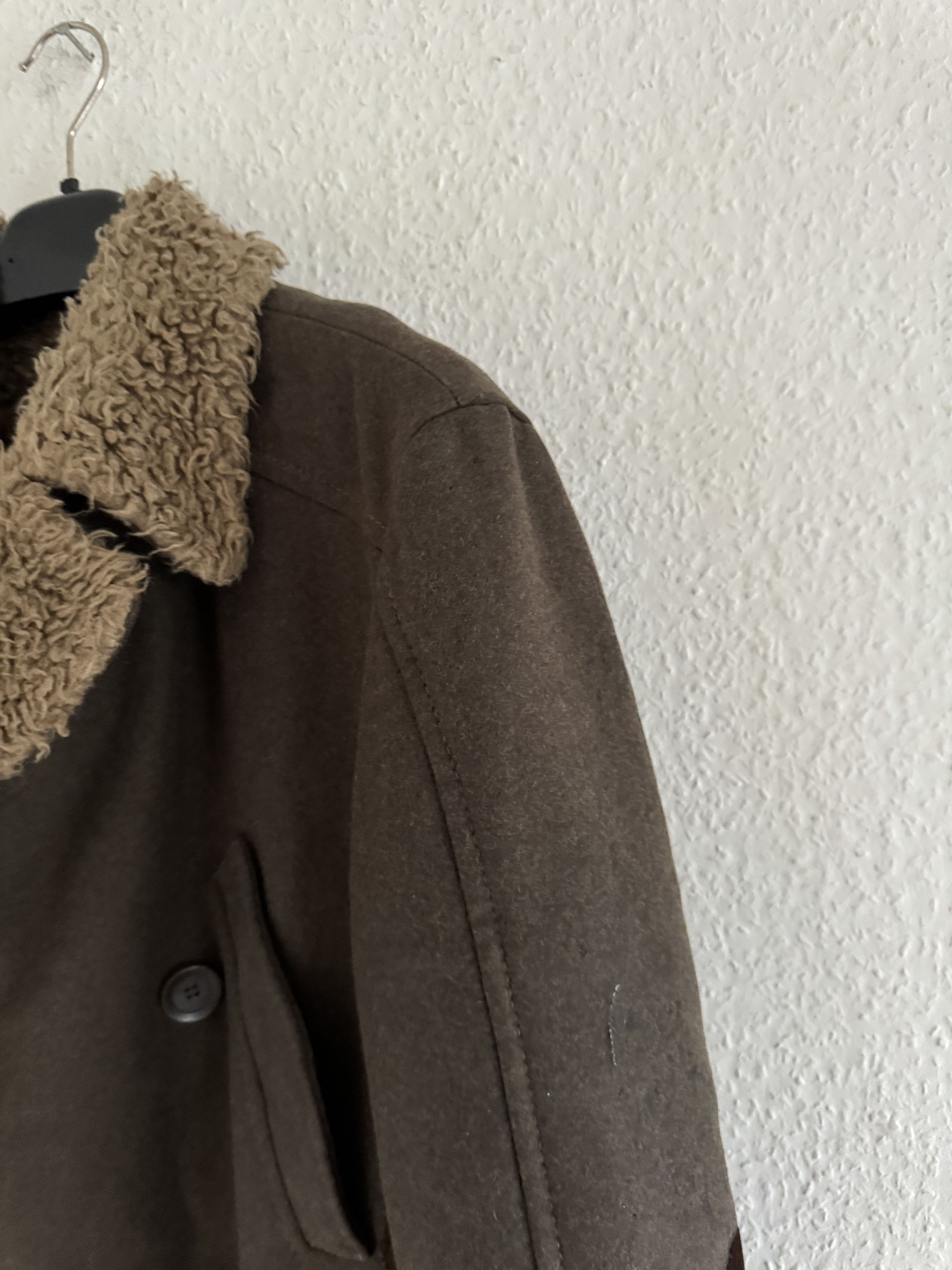Just Cavalli Decorated Faux Fur Patch Wool Coat Size US XL / EU 56 / 4 - 10 Thumbnail