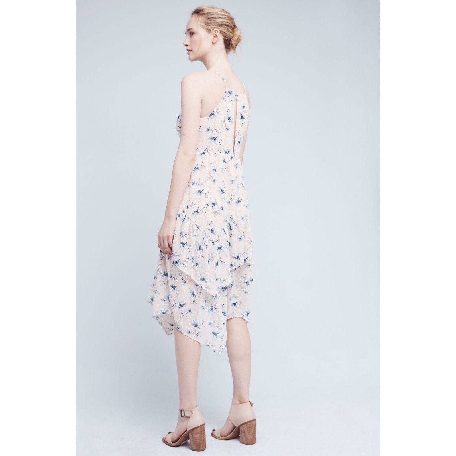 Anthropologie NWT Anthropologie Firenze Tiered Dress by Moon River Petite Size M / US 6-8 / IT 42-44 - 3 Thumbnail