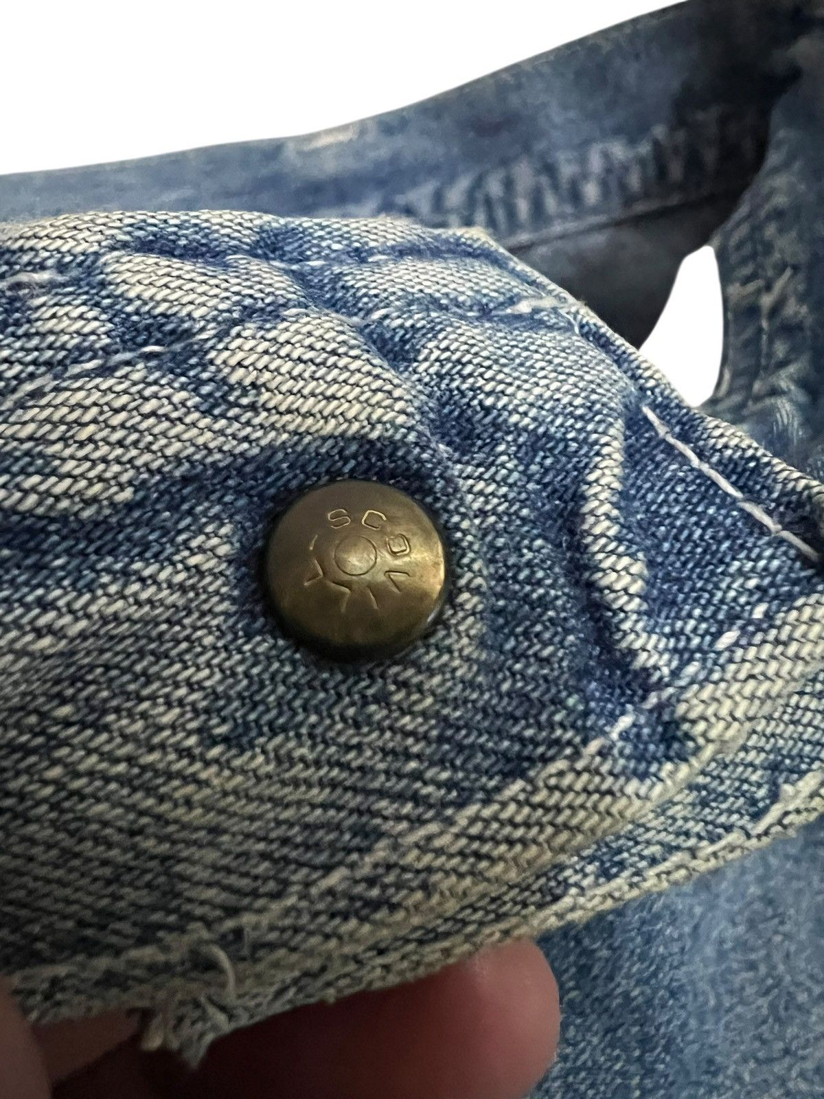 Japanese Brand Vintage Japanese Brand GL Heart Carpentar Mud Wash Jean Size US 31 - 10 Thumbnail