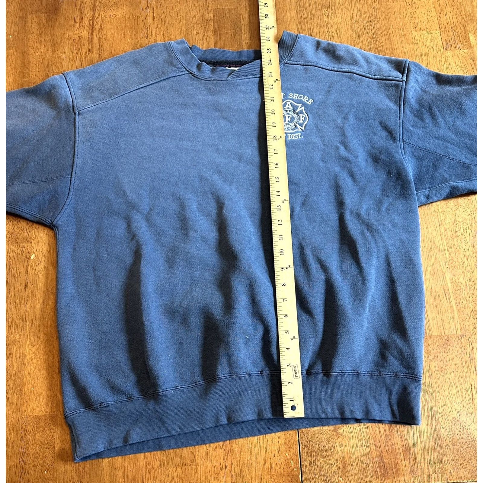 Starter VINTAGE West Shore Fire District Starter Crewneck Sweatshirt Large Blue Men Regular Crew Sweatshirt Virus Size US L / EU 52-54 / 3 - 8 Thumbnail