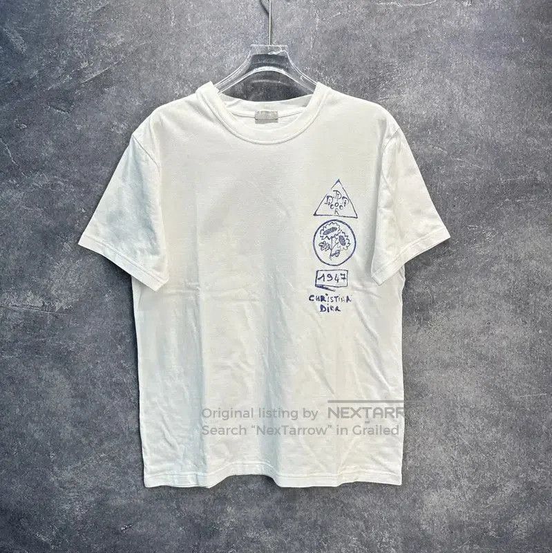 Dior Dior White Cotton Men's T-Shirt . Size US L / EU 52-54 / 3 - 1 Thumbnail