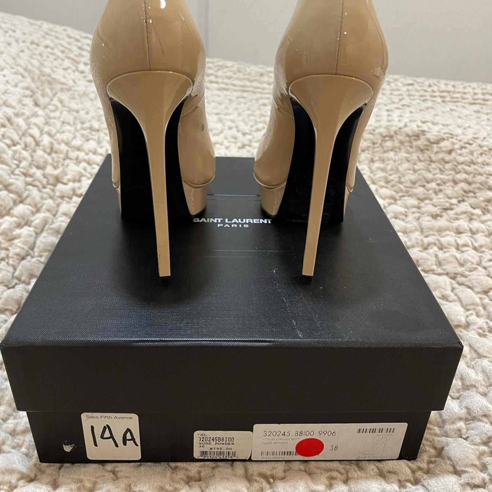 Yves Saint Laurent YSL / Saint Laurent Pumps Vitello vernice heels Size US 8 / IT 38 - 2 Thumbnail