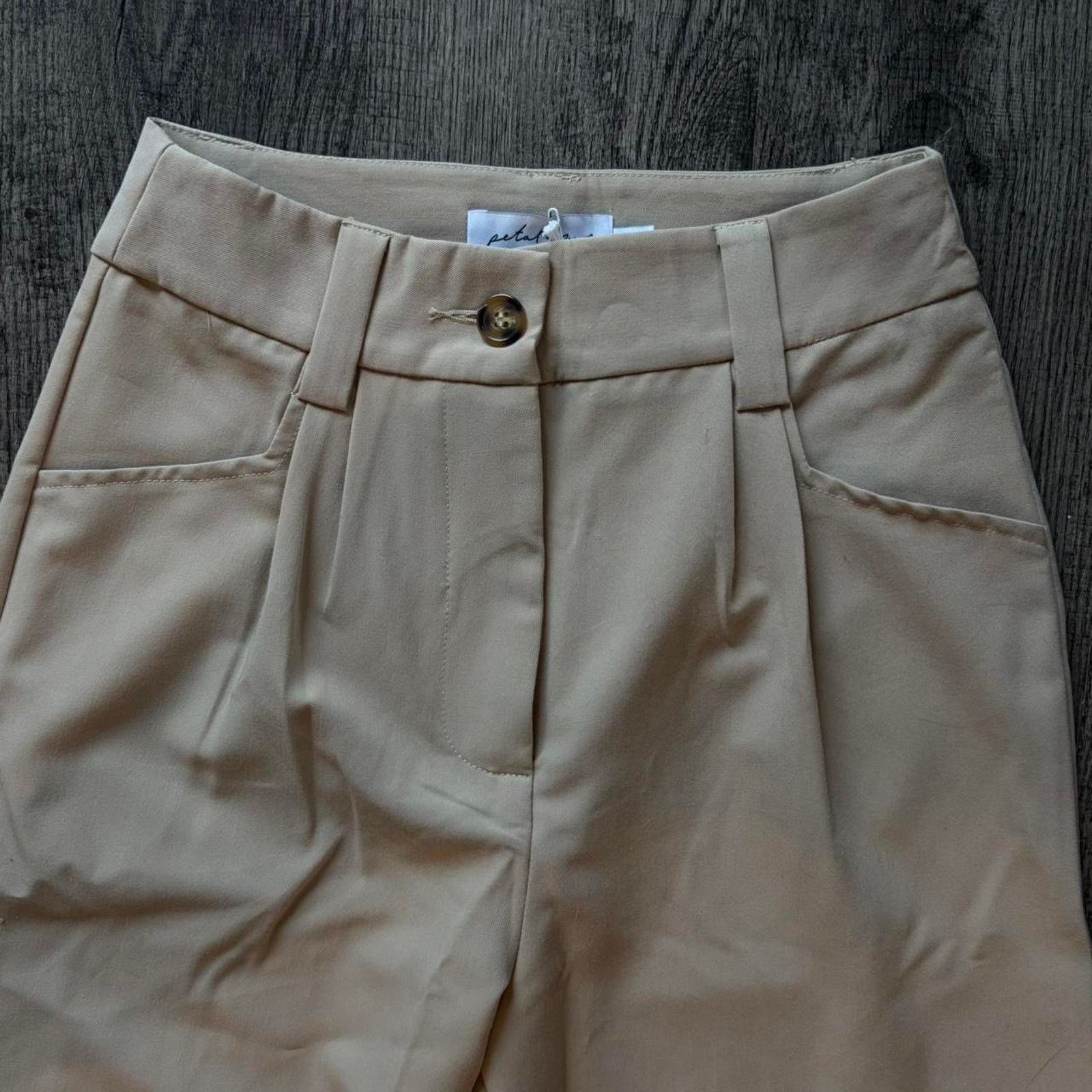 Other NWT Petals & Pup Beige Lexie Pants - Size: 0 Size 25" / US 0 / IT 36 - 4 Thumbnail