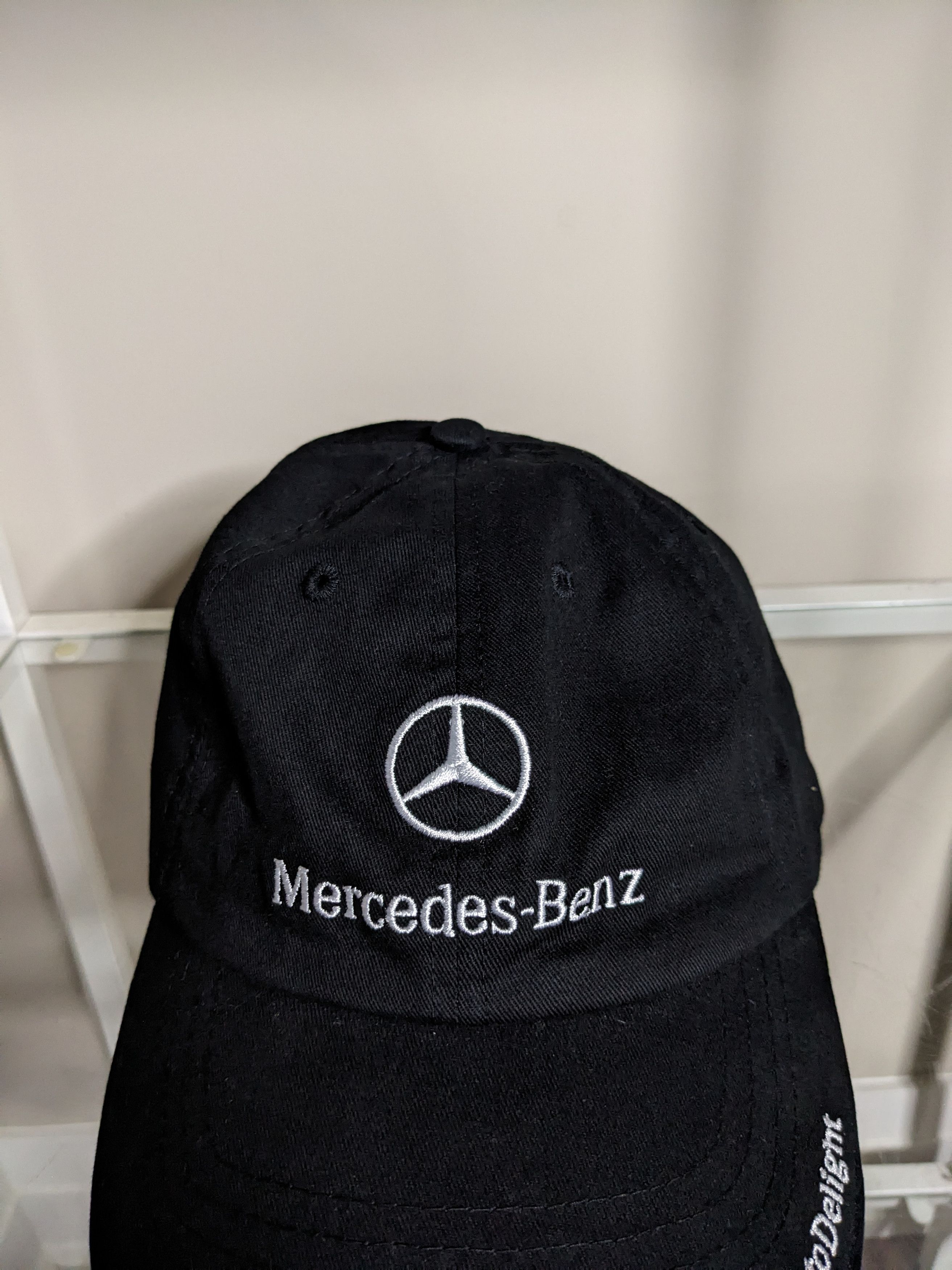 Mercedes-Benz Mercedes Benz Hat Black Emroidered Logo OS Baseball Cap Size ONE SIZE - 3 Thumbnail