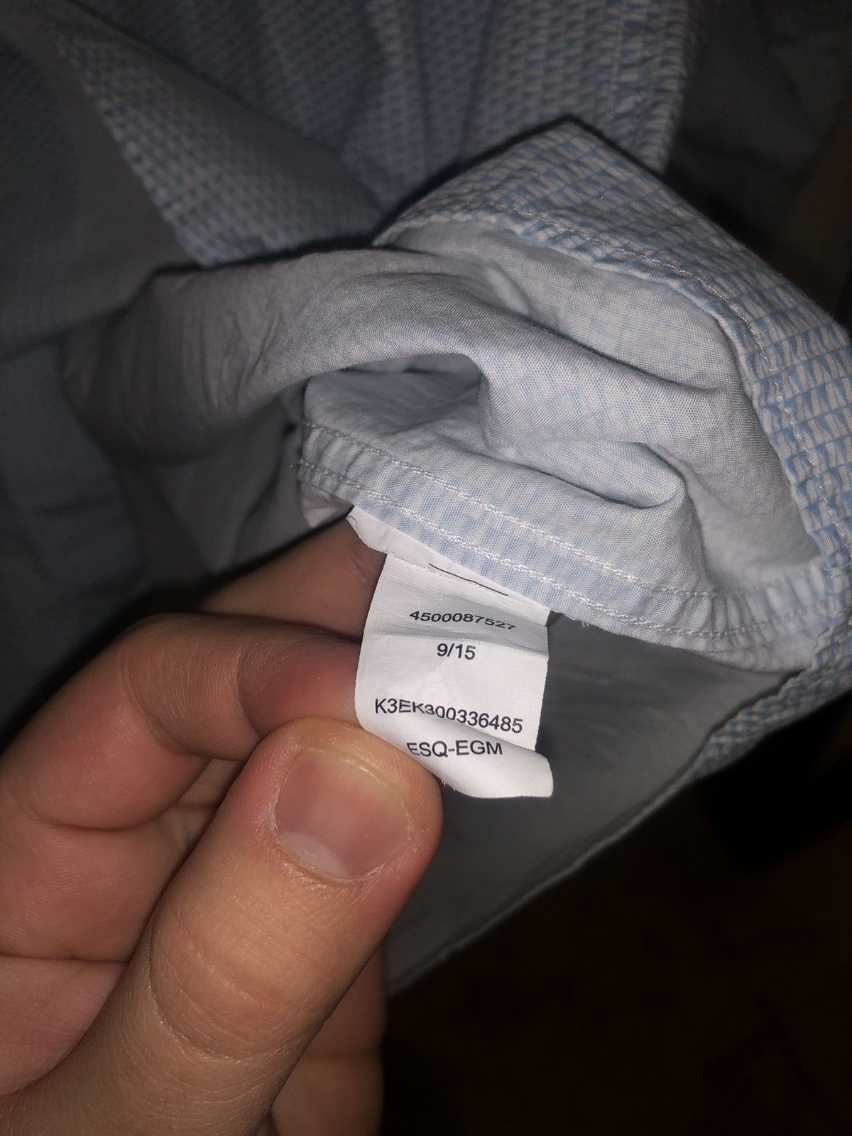 Calvin Klein Light blue and white Calvin Klein Shirt Size US M / EU 48-50 / 2 - 4 Thumbnail