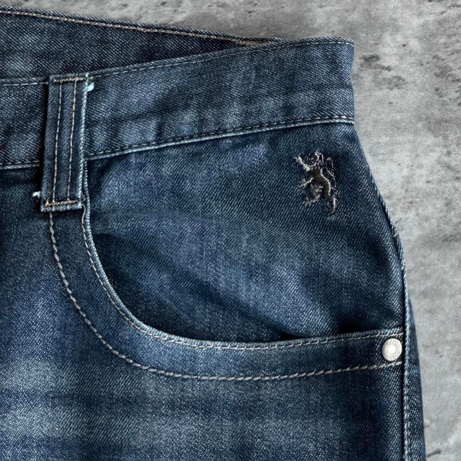 Affliction × Japanese Brand Vintage Y2K Affliction Style Baggy Opium Embroidered Jeans Size US 44 / EU 60 - 4 Thumbnail