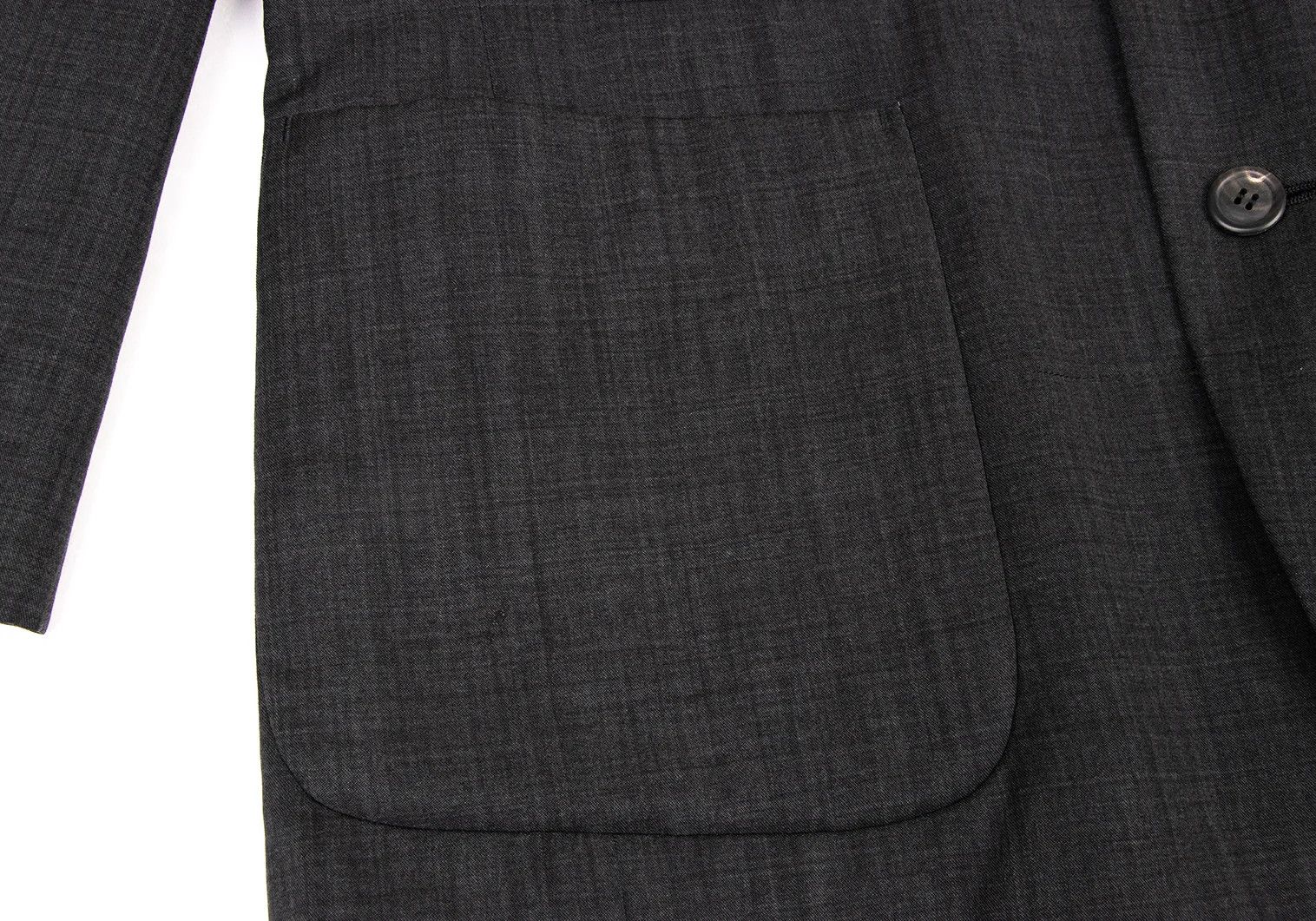 Issey Miyake Wool Stitch Design 3B Jacket in Charcoal, Size M Size US M / EU 48-50 / 2 - 13 Thumbnail