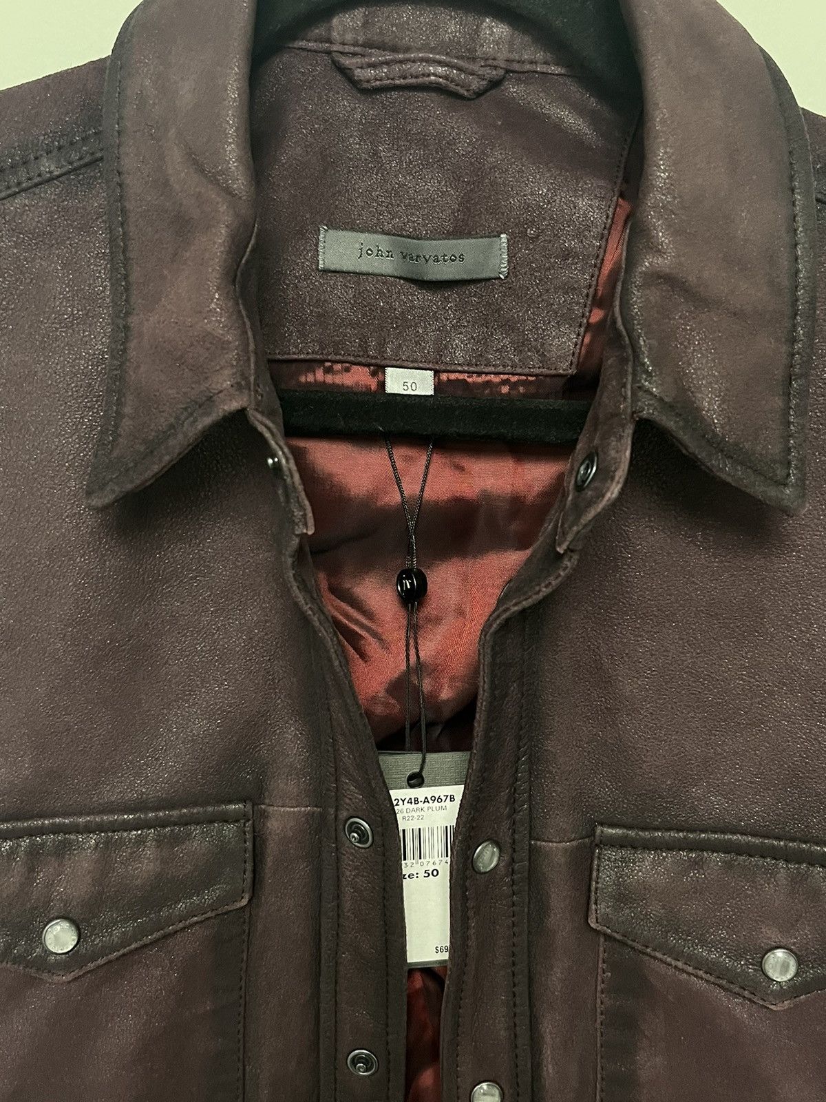John Varvatos Lionel Leather Shirt Jacket. 50 medium Size US M / EU 48-50 / 2 - 4 Thumbnail