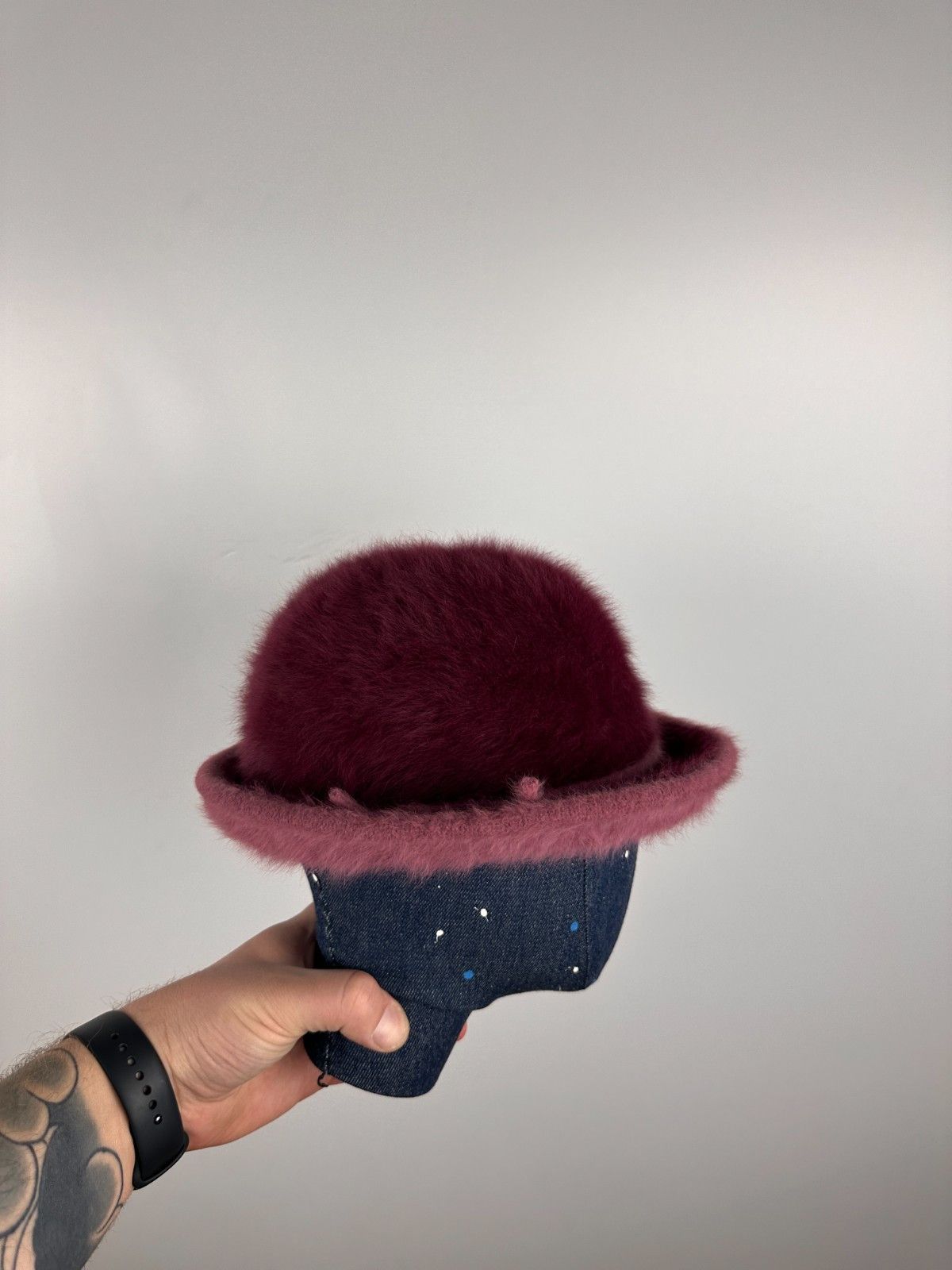 Kangol Kangol Fugora Astra Angora Fur Bucket Hat Plum One Size Size ONE SIZE - 11 Thumbnail