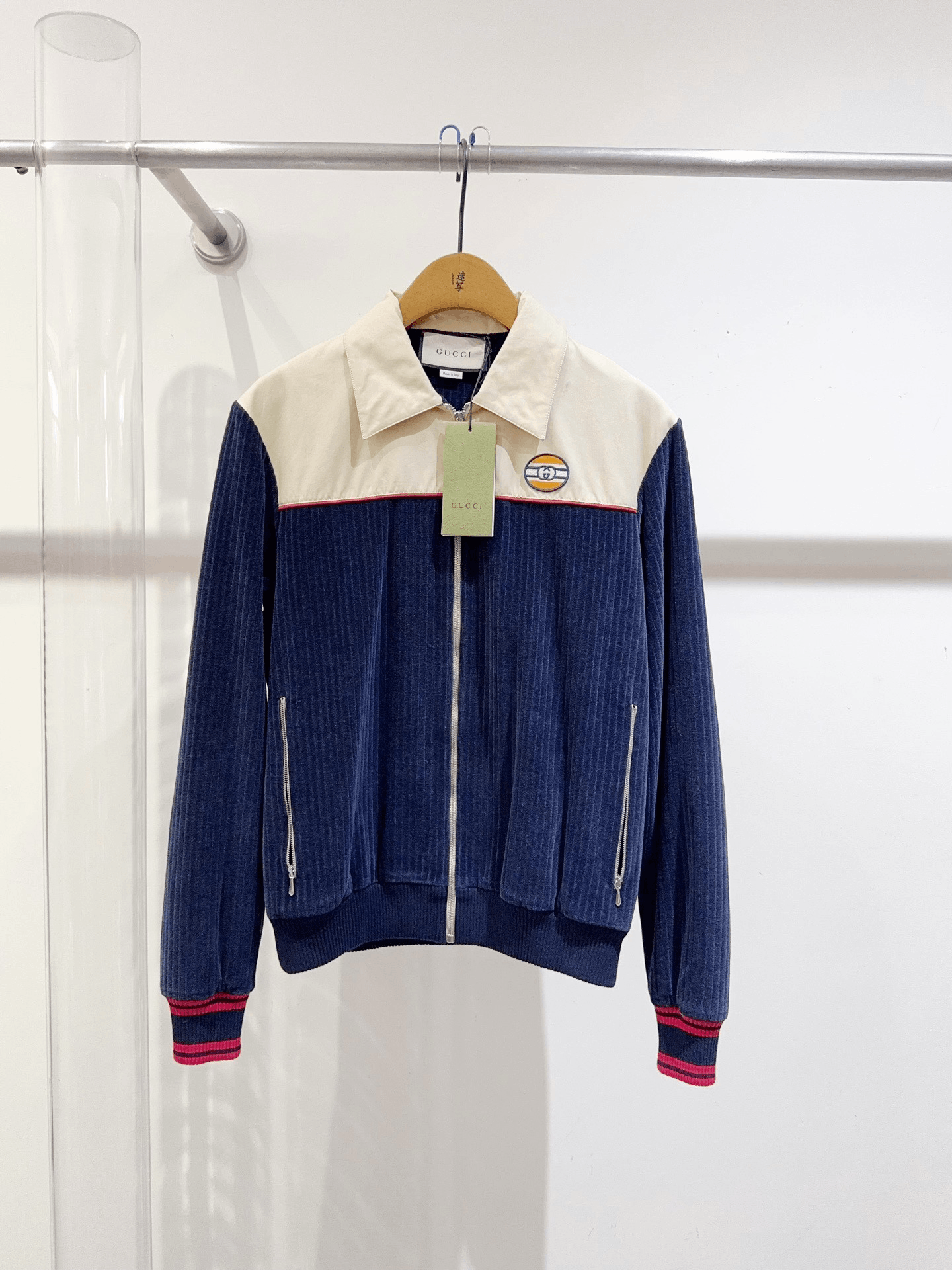Gucci Gucci Blue Velvet Coat Size US S / EU 44-46 / 1 - 1 Thumbnail